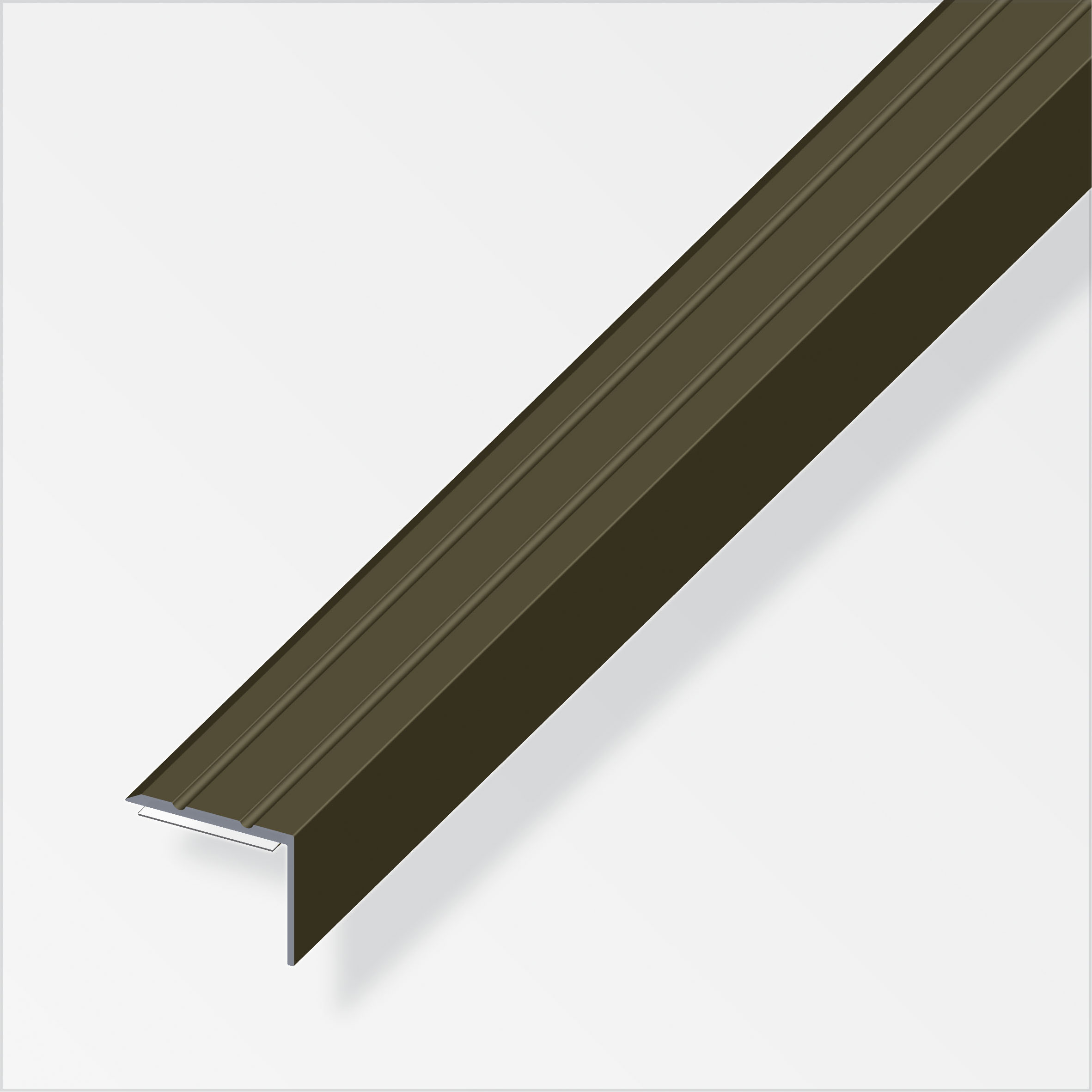 Alfer Winkel-Abschluss-Profil, 1 m, eloxiertes Aluminium, Bronze