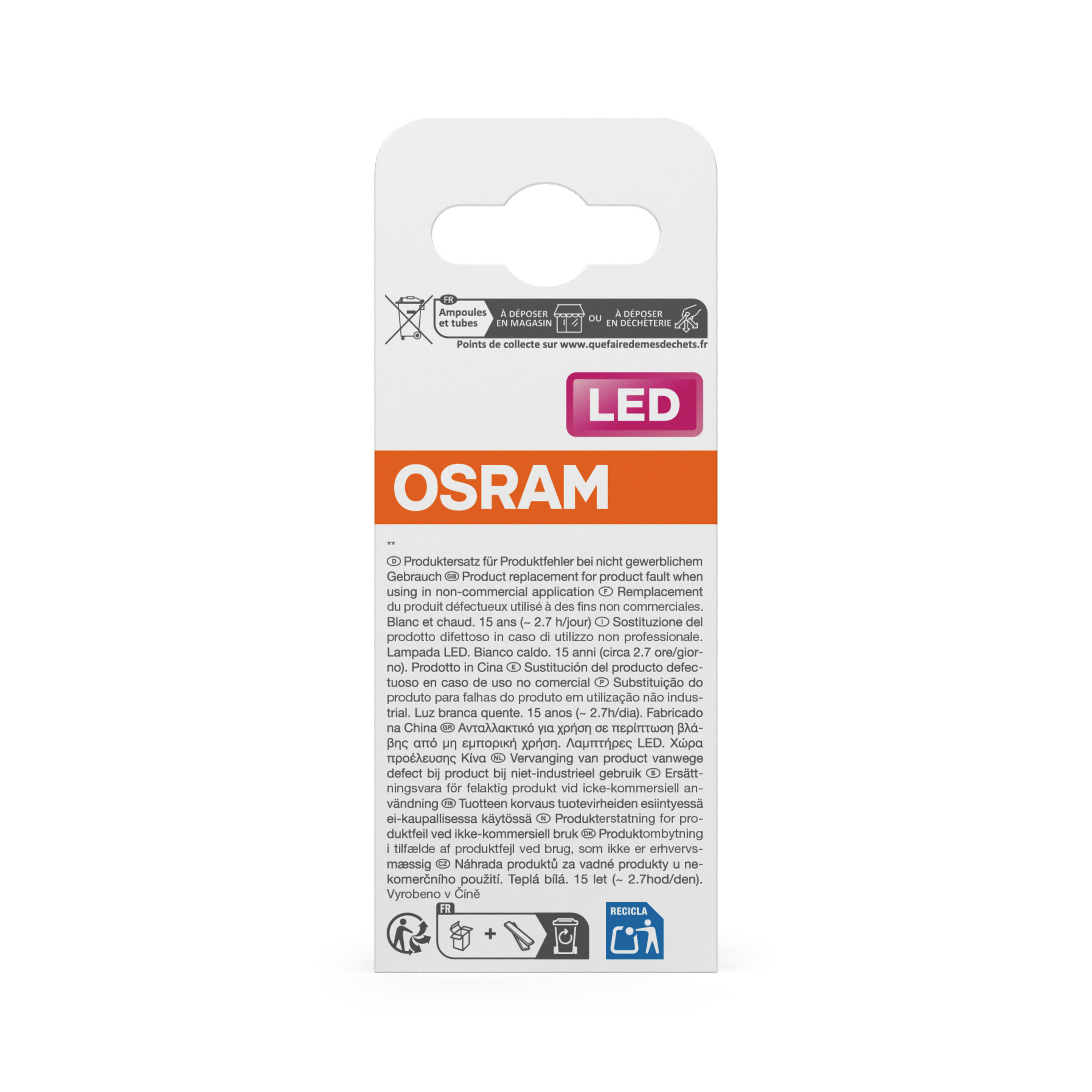 Osram LED Retrofit Classic, warmweiß, E14