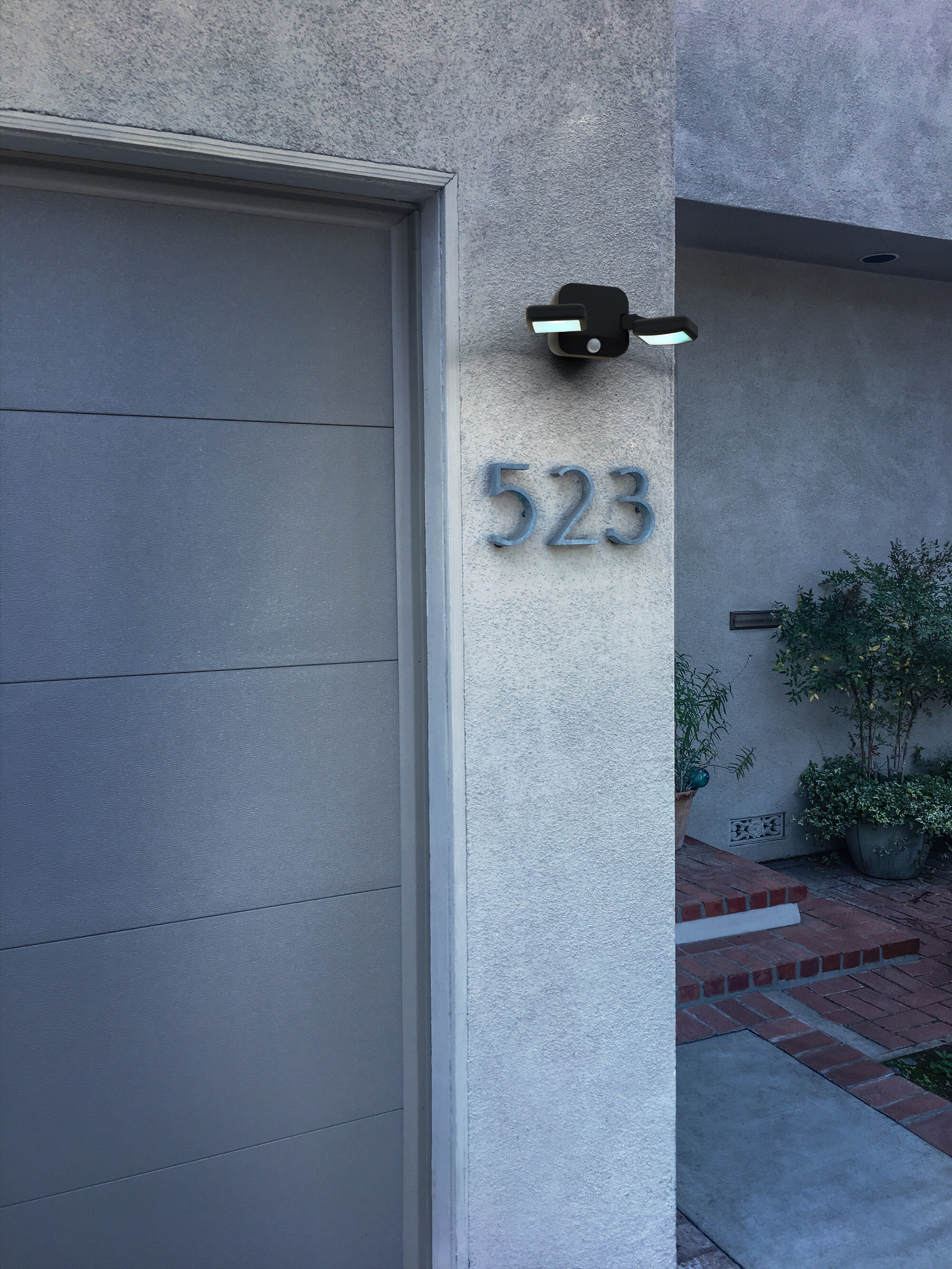 Osram LED Außenleuchte Battery Double, 10W, schwarz