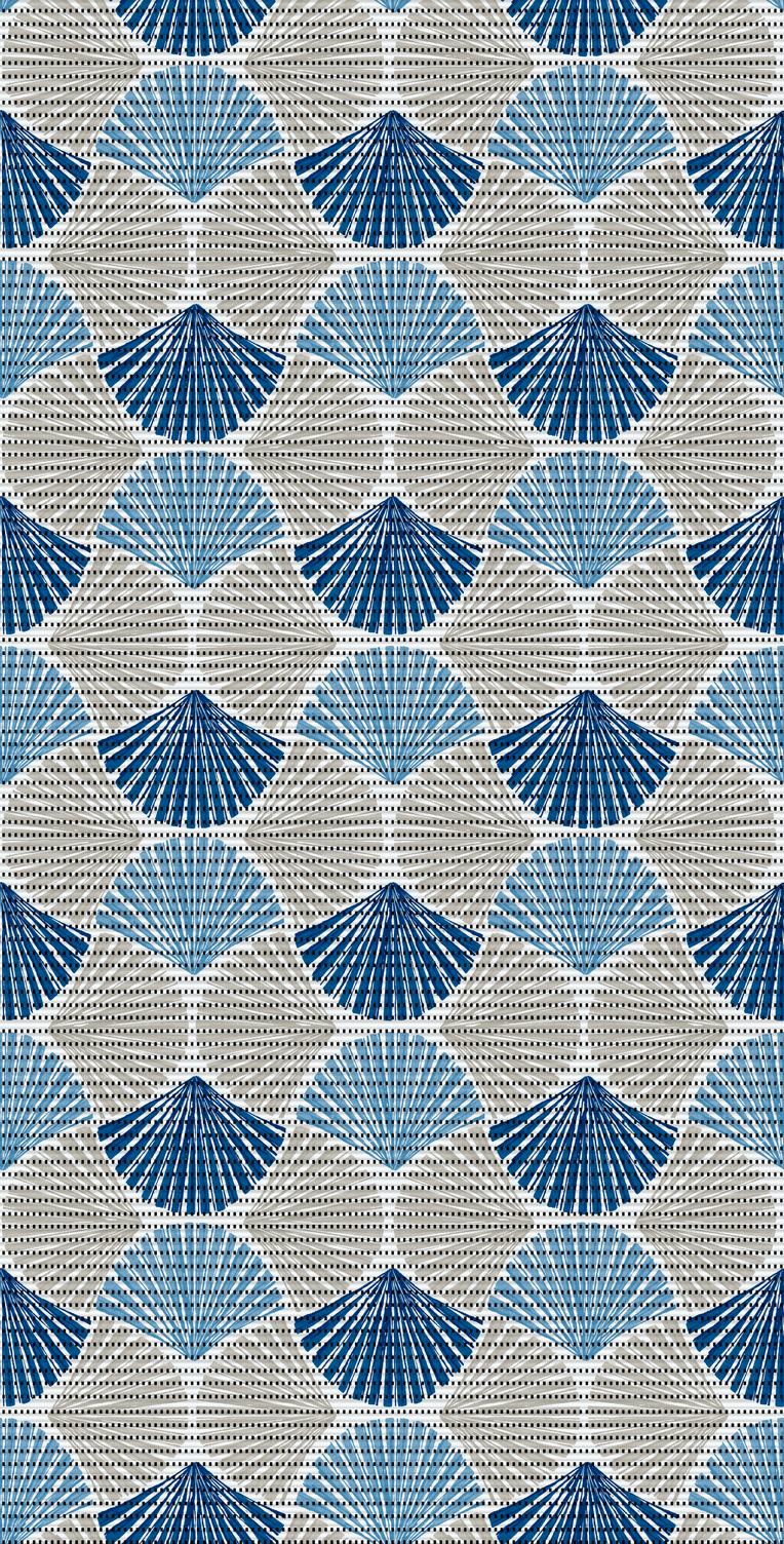 d-c-fix Weichschaummatte Seashells, 65 cm x 2 m