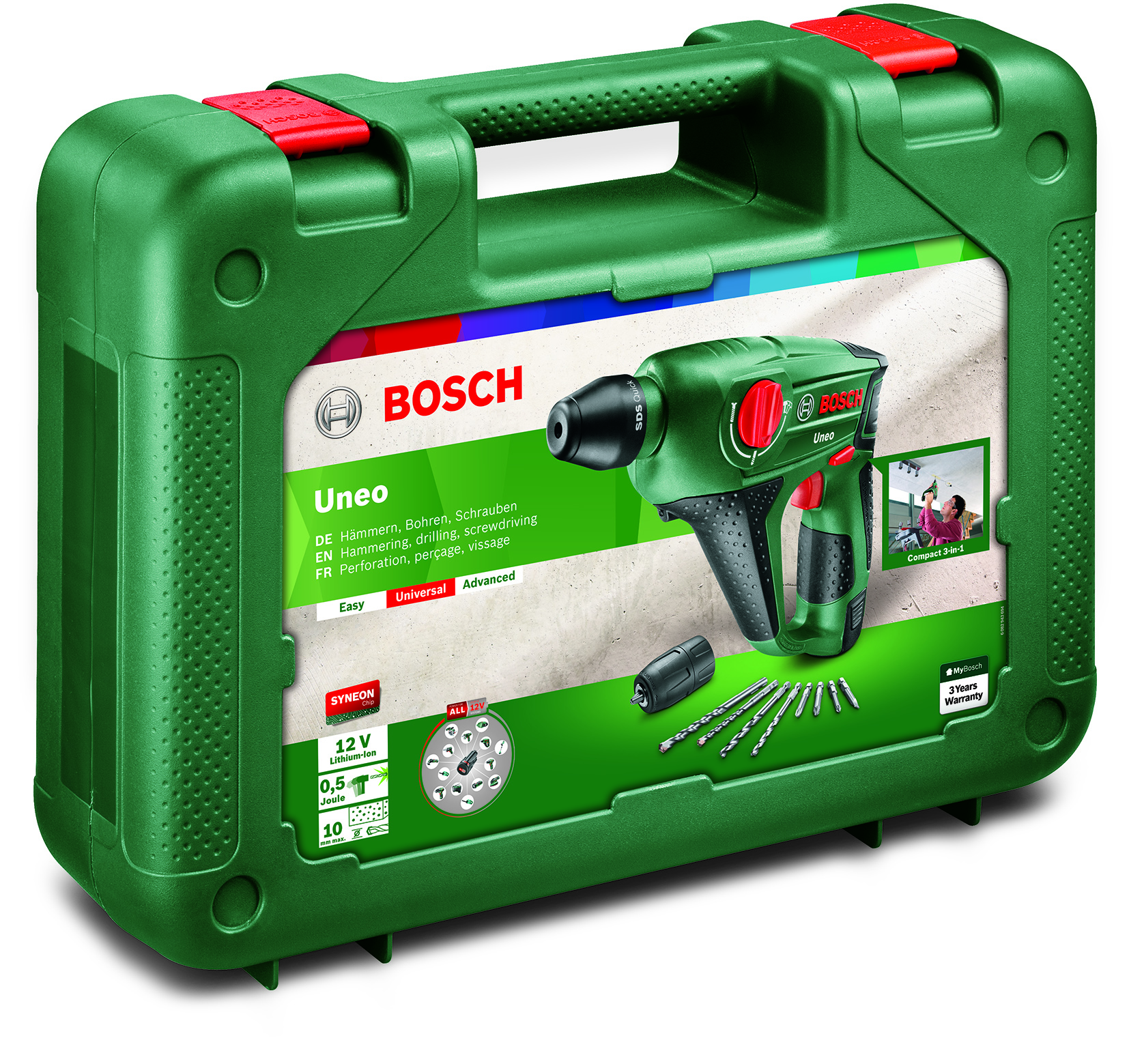Bosch Akku-Bohrhammer Uneo (1 Akku)