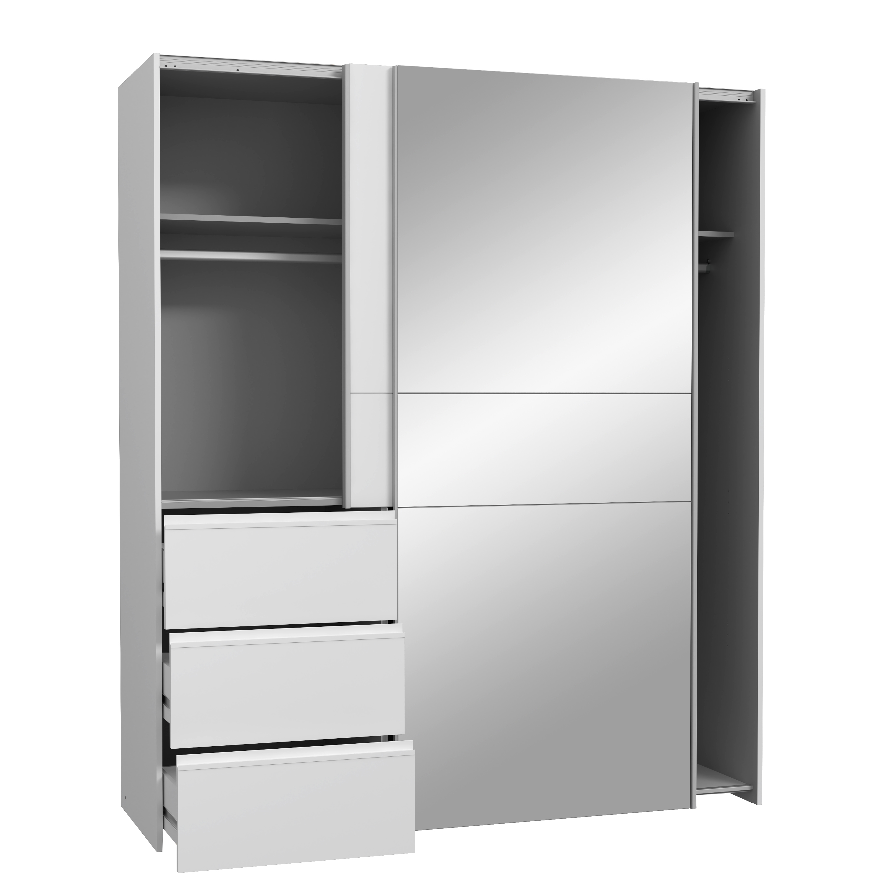 Forte Kleiderschrank WINN 2, weiß Forte Kleiderschrank WINN 2, weiß
