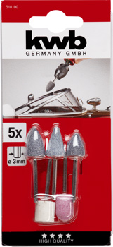 510100-300 Kwb Mini-Schleifstift-Satz, 5 -tlg.