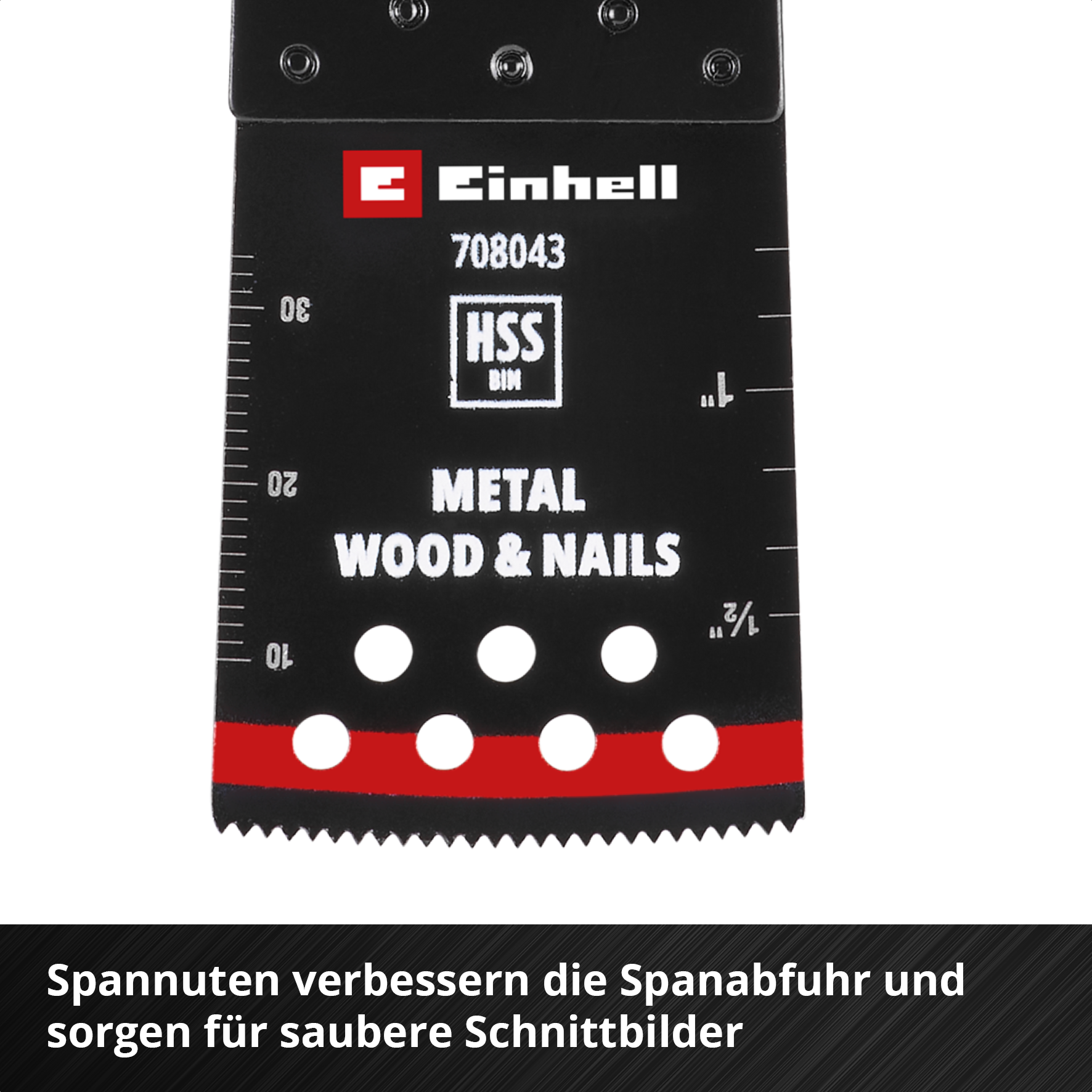 Einhell HSS-BiM-Tauchsägeblatt mit Universalaufnahme, curved, 34 x 40 mm