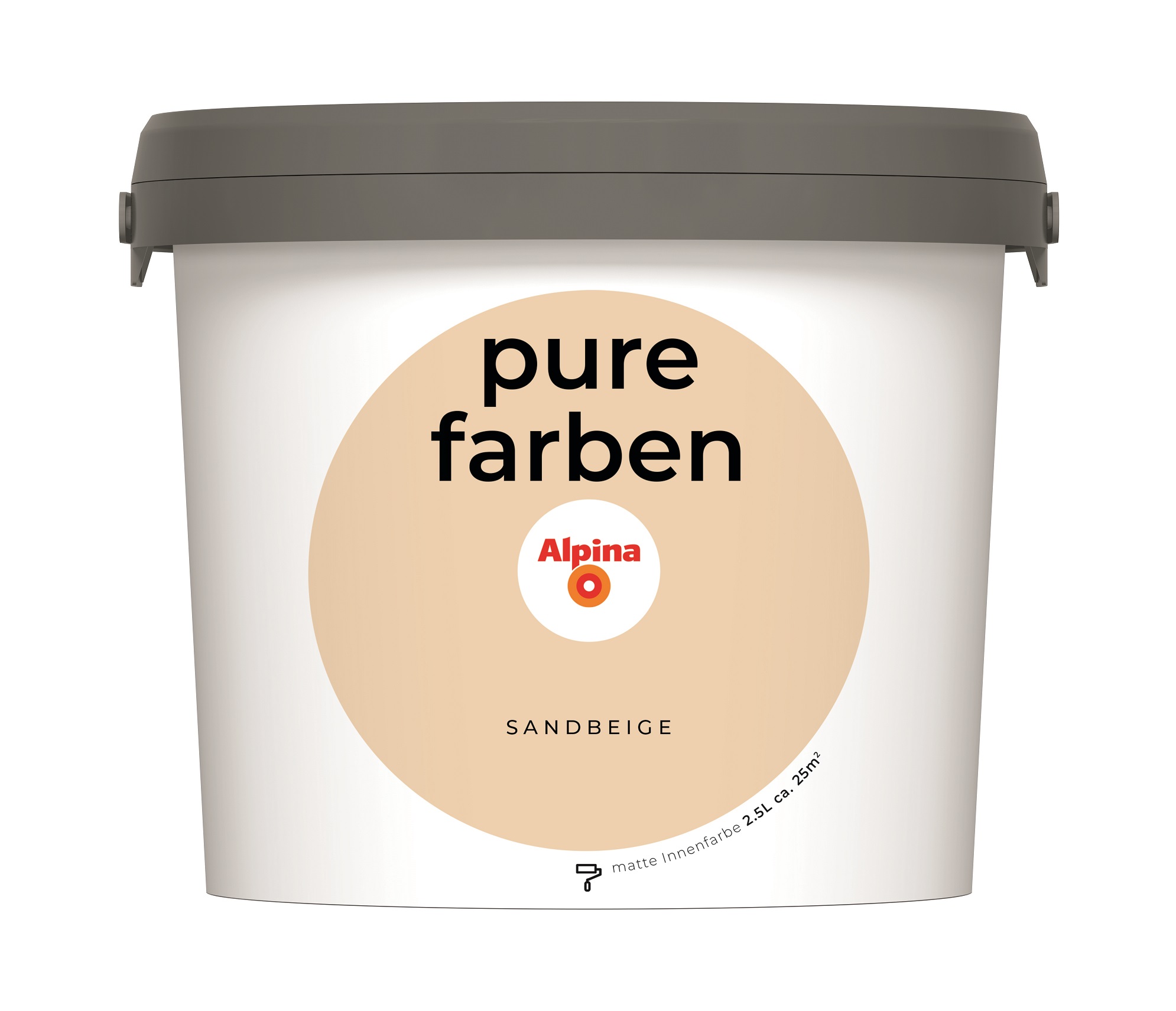 Alpina Pure Farben Sandbeige, 2,5 Liter