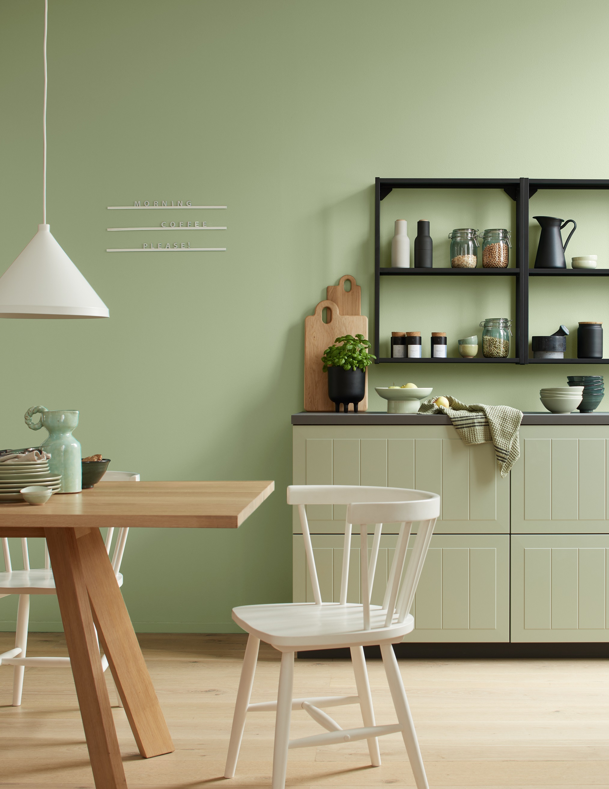 Alpina Pure Farben Pistaziengrün, 2,5 Liter