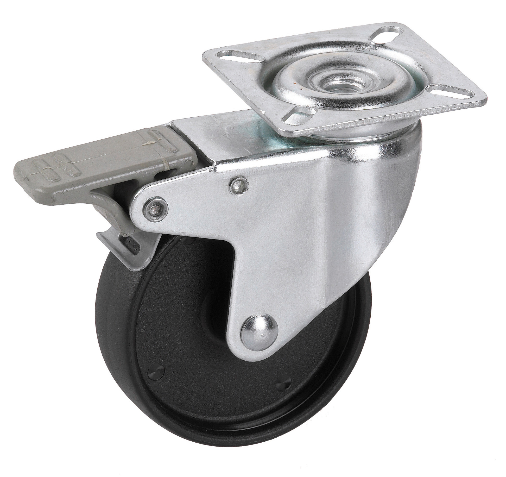 Dörner + Helmer Apparate-Lenkrolle mit Kunststoffrad