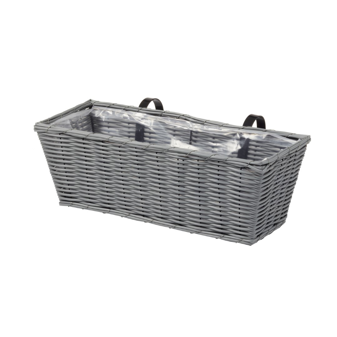 Smart Garden Rattan-Wandkorb, schiefer