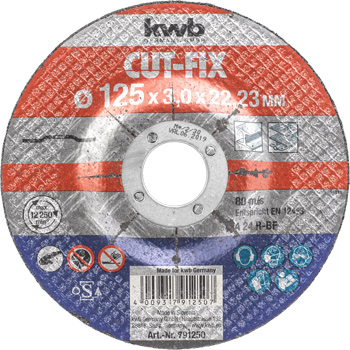 791250-100 Kwb Trennscheibe, 125 x 3 mm