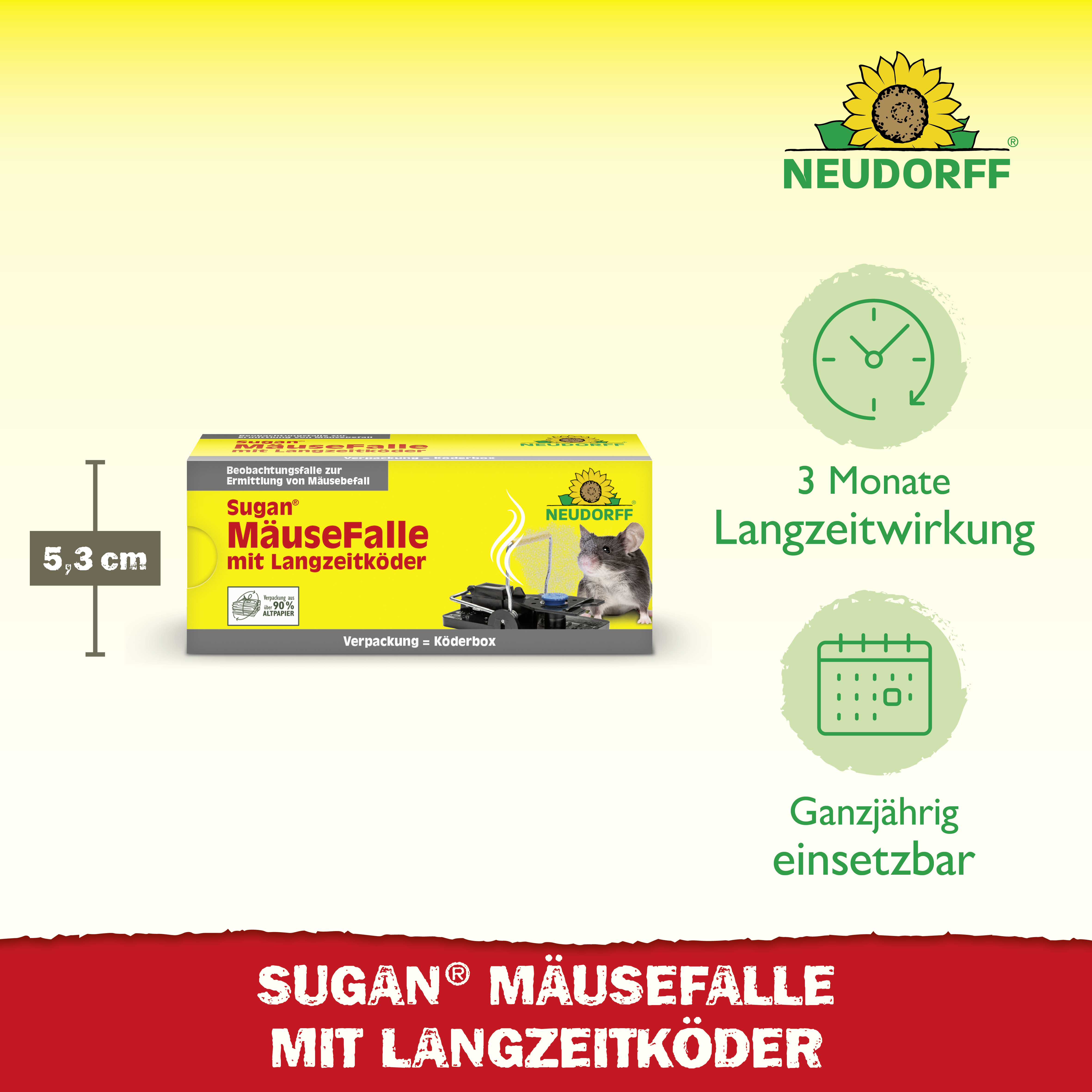 Neudorff Sugan MäuseFalle mit Langzeitköder Neudorff Sugan MäuseFalle mit Langzeitköder