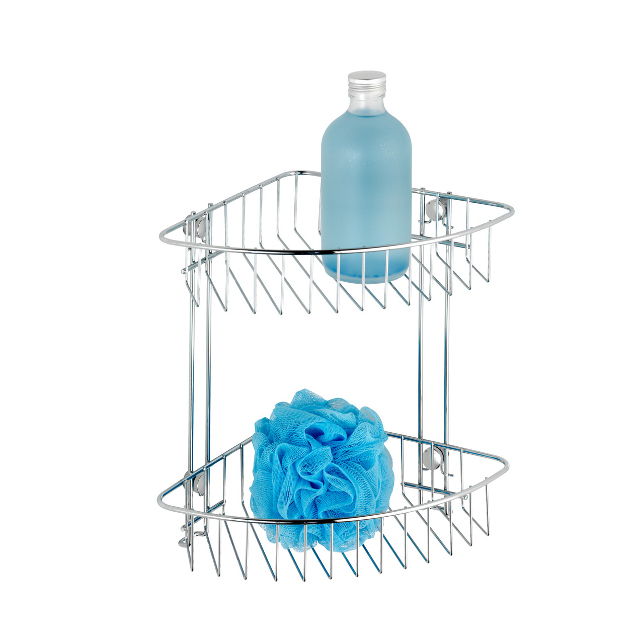 741891-Eckregal-2-Etagen-Classic-chrom_FS_01 WENKO CLASSIC ECKREGAL 2 ETAGEN