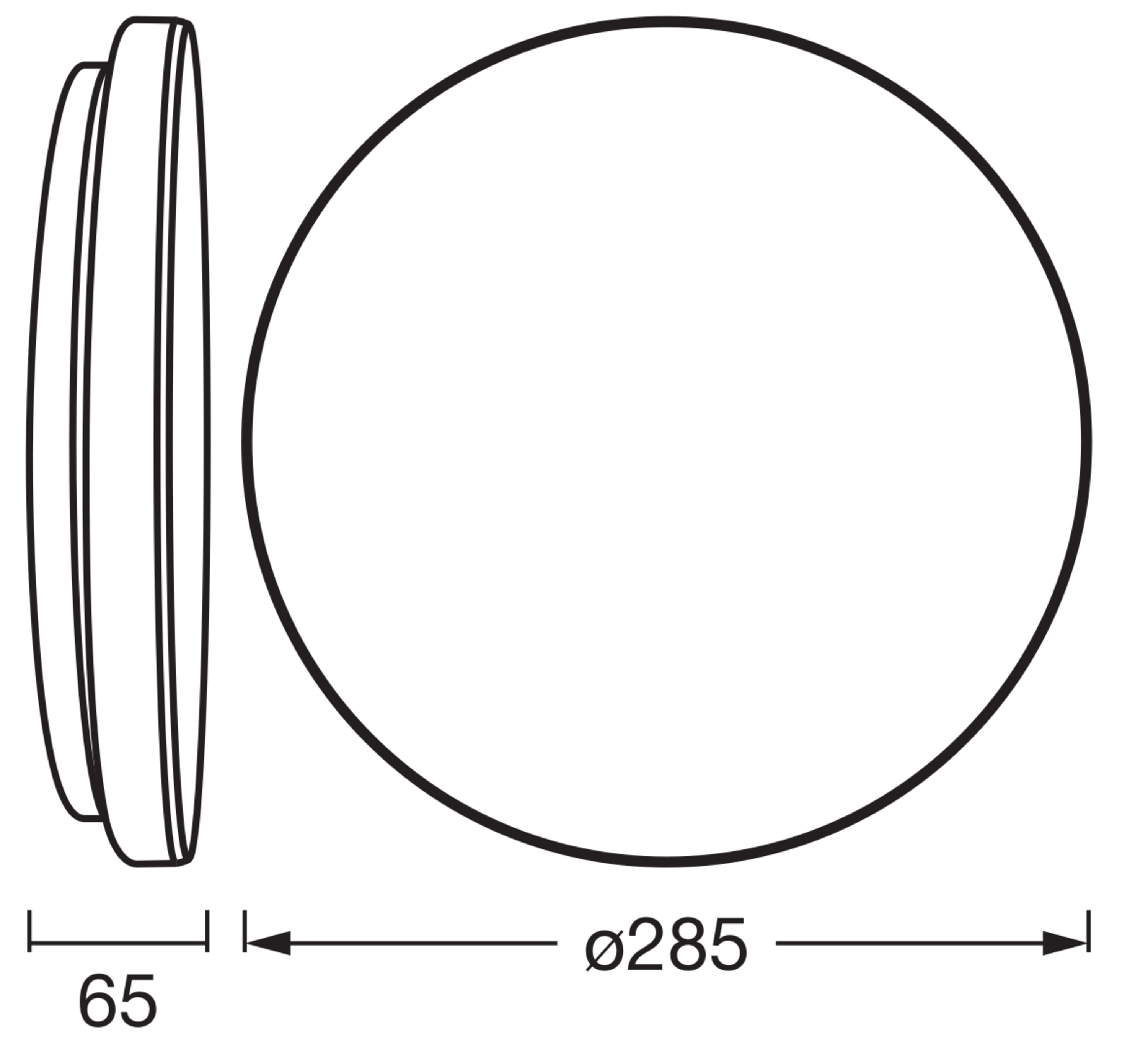 Osram ORBIS Essential 290 18W 830 IP44, weiß