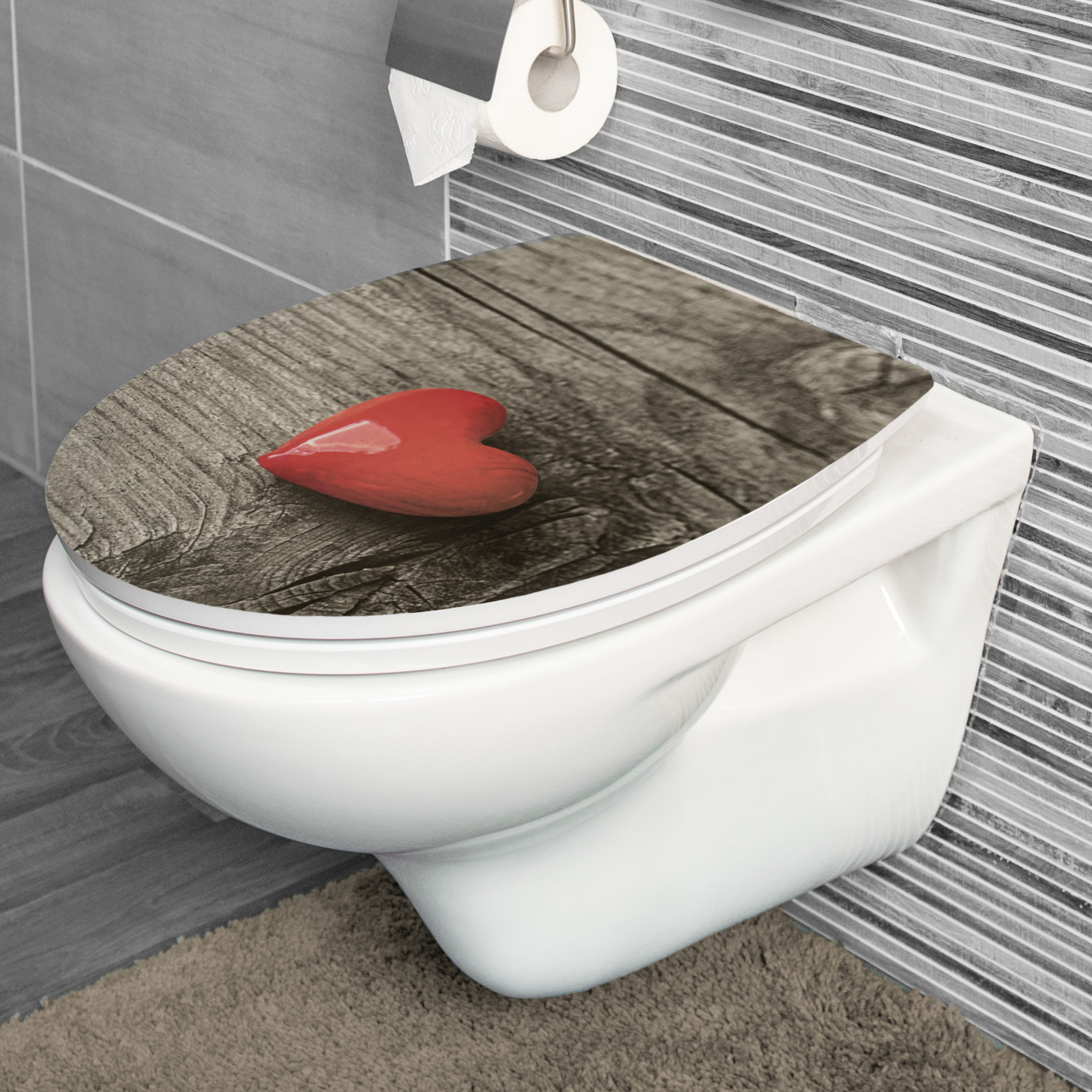 Cornat duroplast WC-Sitz eichenherz