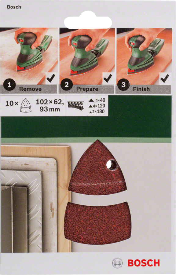 Bosch Multischleifblatt K40/120/180 Bosch Multischleifblatt K40/120/180