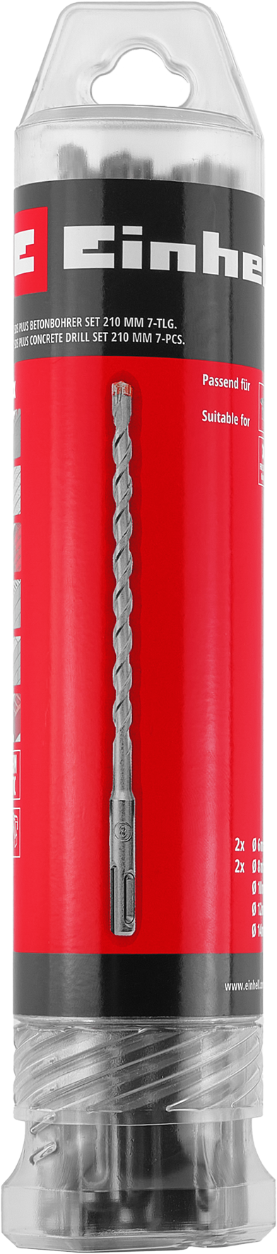 Einhell SDS Plus Hammerbohrer-Set, 210 mm Einhell SDS Plus Hammerbohrer-Set, 210 mm