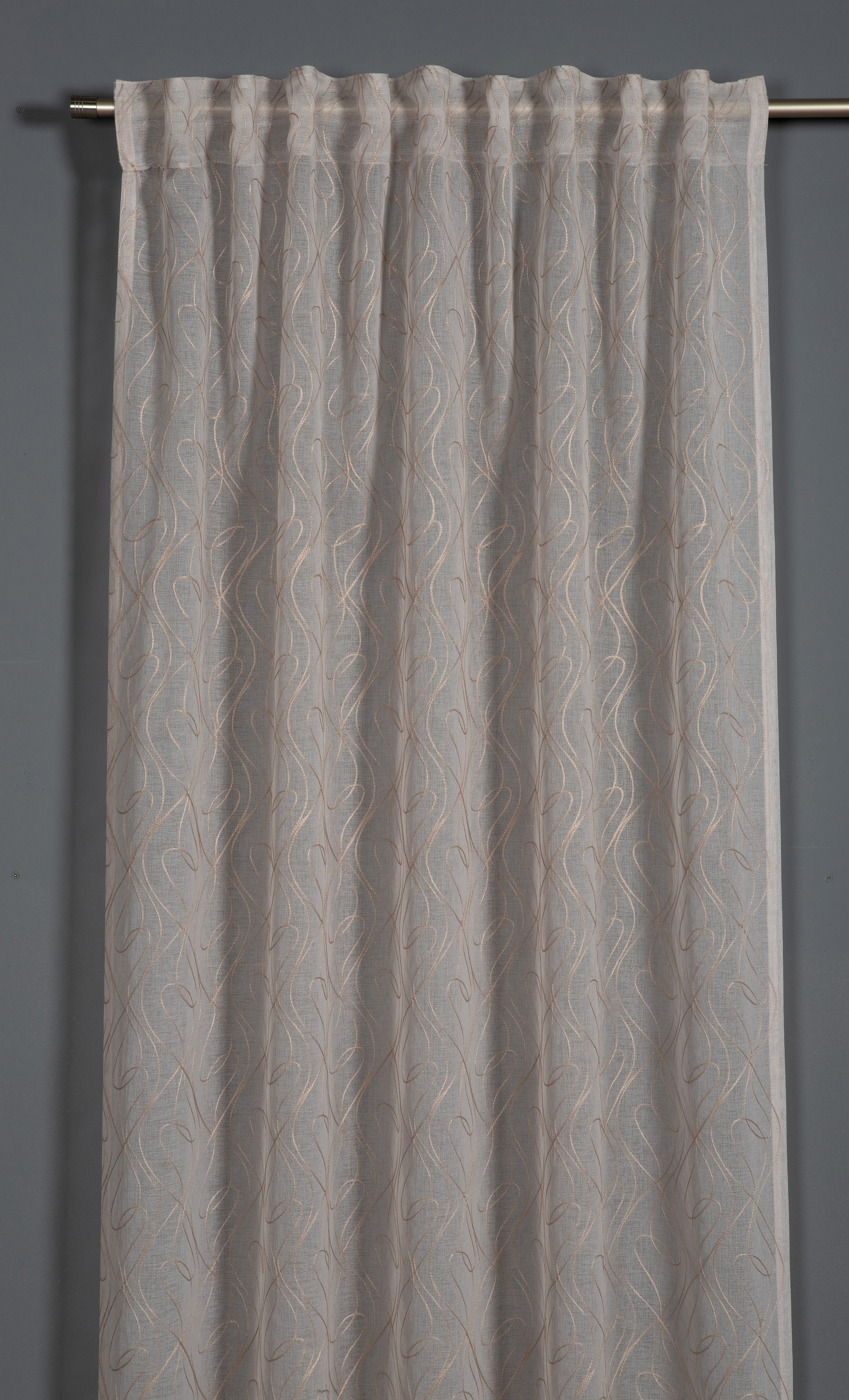 Sehlbach Schal mit Gardinenband taupe, 135 x 245 cm Sehlbach Schal mit Gardinenband taupe, 135 x 245 cm
