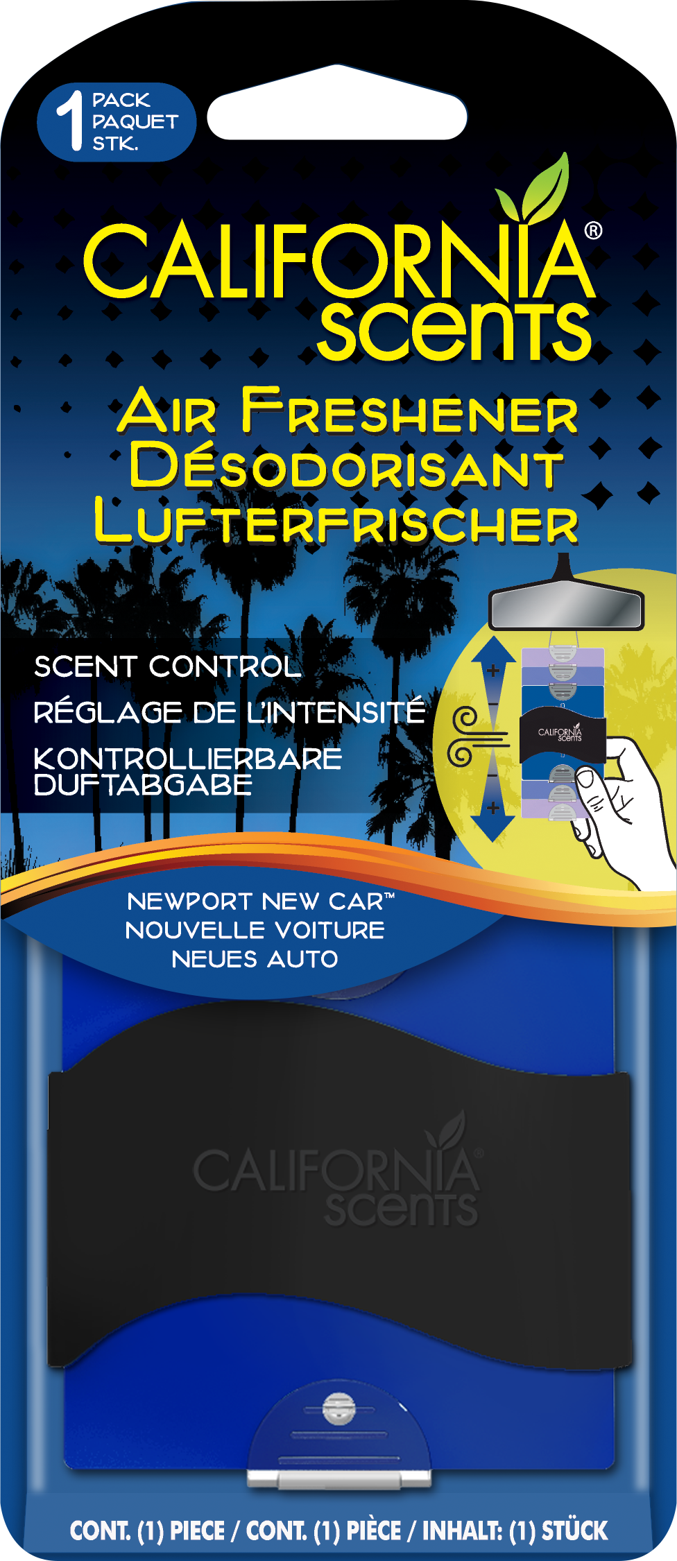 California Scents Auto-Lufterfrischer Slider Paper, Newport New Car California Scents Auto-Lufterfrischer Slider Paper, Newport New Car