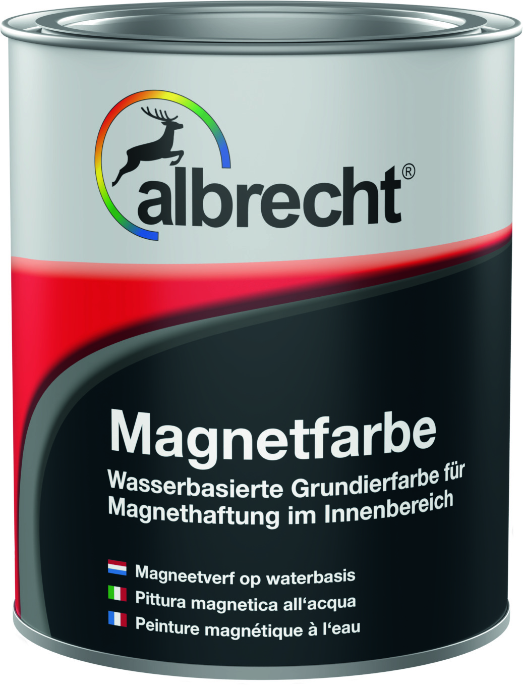 Albrecht Magnetfarbe, dunkelgrau, 750 ml