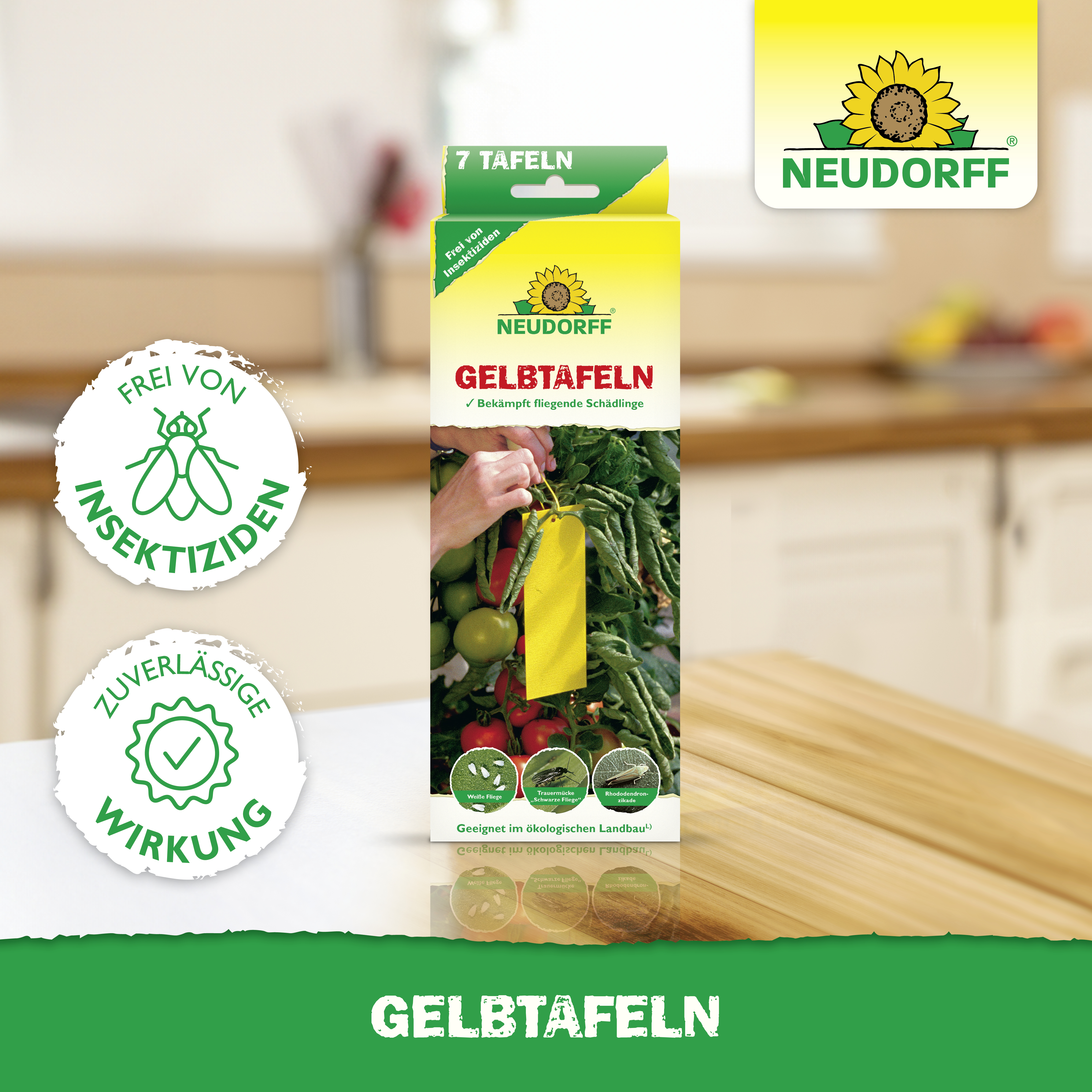 Neudorff Gelbtafeln (kleinformatig), 7,50 x 20 cm