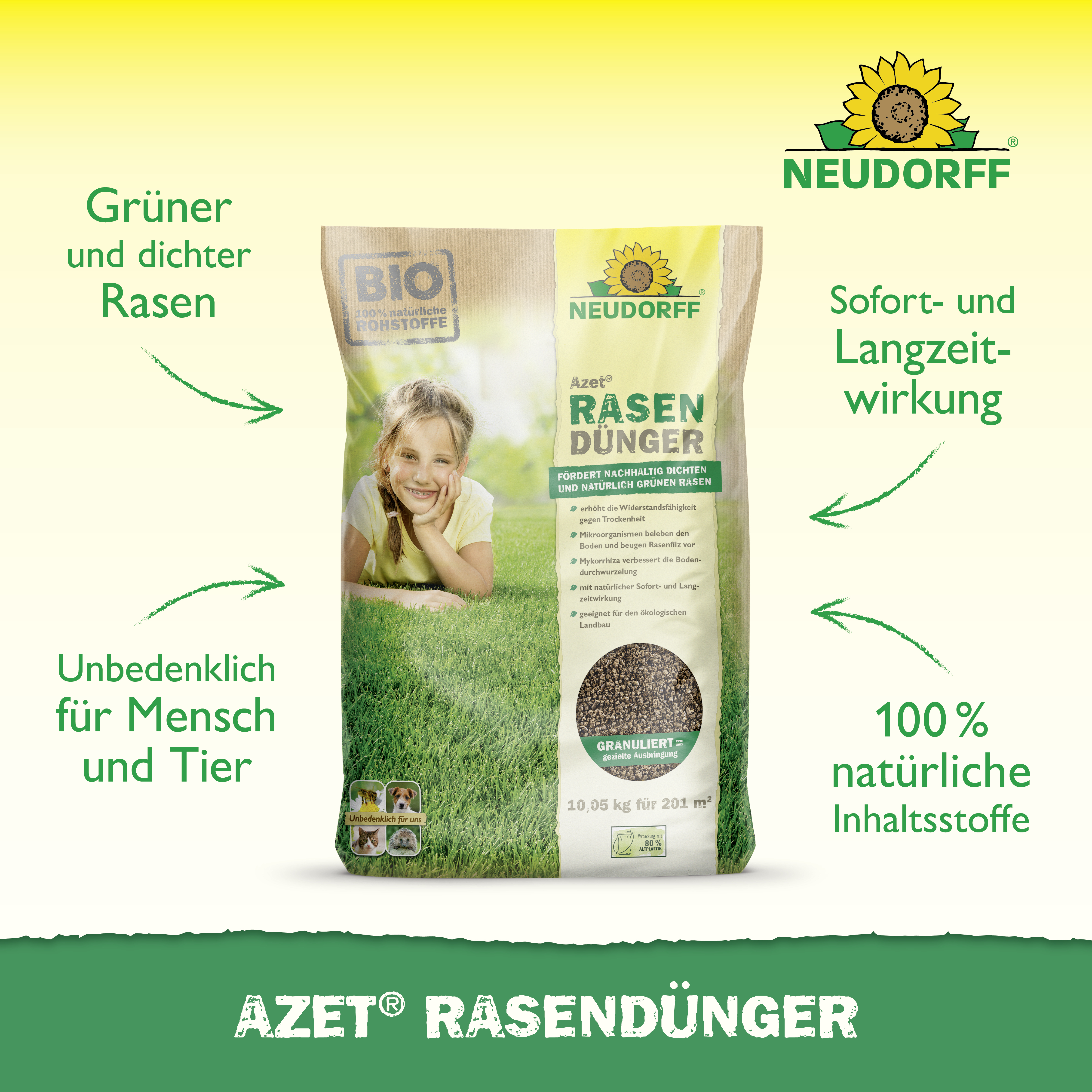 Neudorff Azet RasenDünger, 10,05 kg