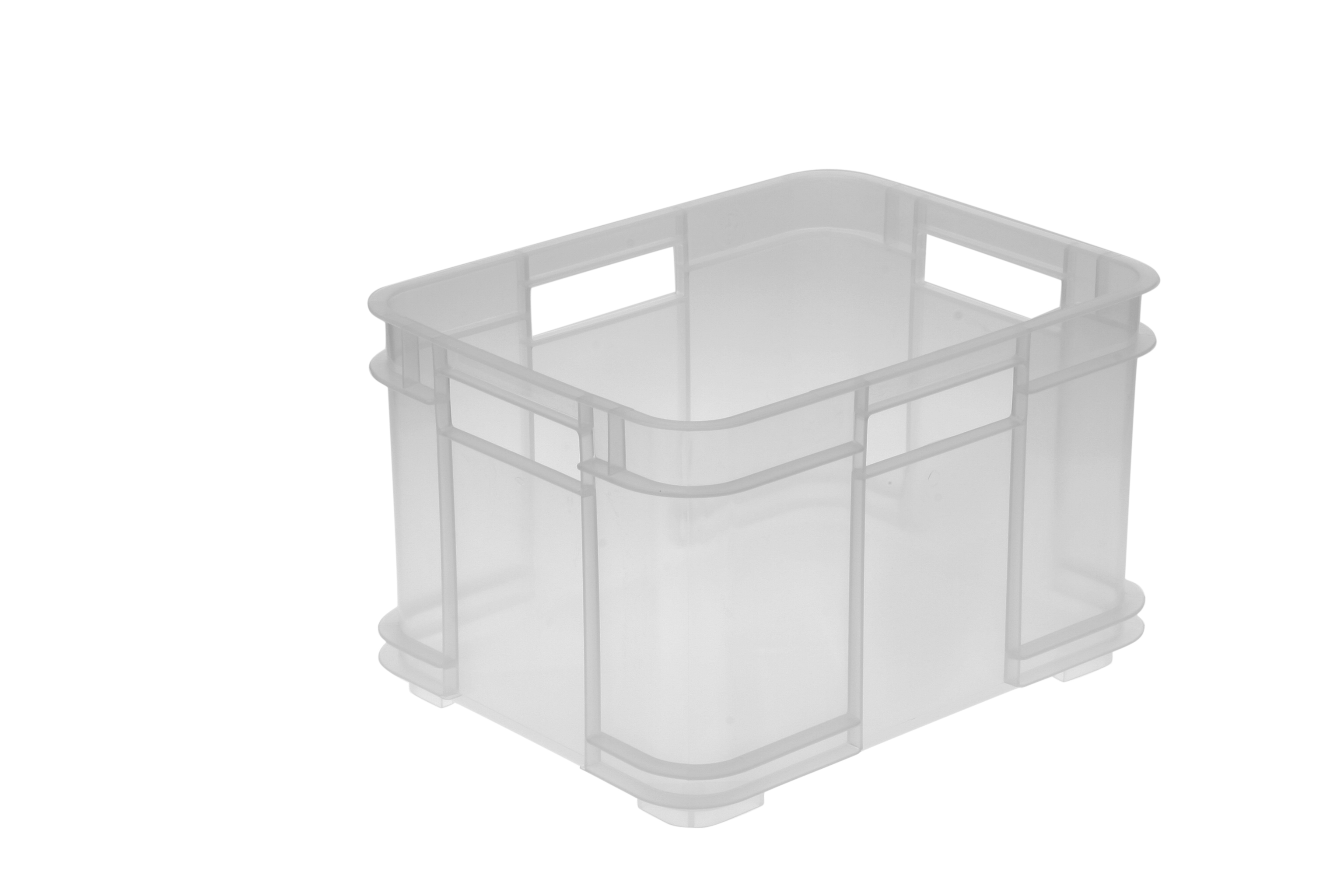 keeeper Transportbox mit Tragegriffen, Euro-Box M, Polypropylen, 16 l, Bruno, Natur-transparent keeeper Transportbox mit Tragegriffen, Euro-Box M, Polypropylen, 16 l, Bruno, Natur-transparent