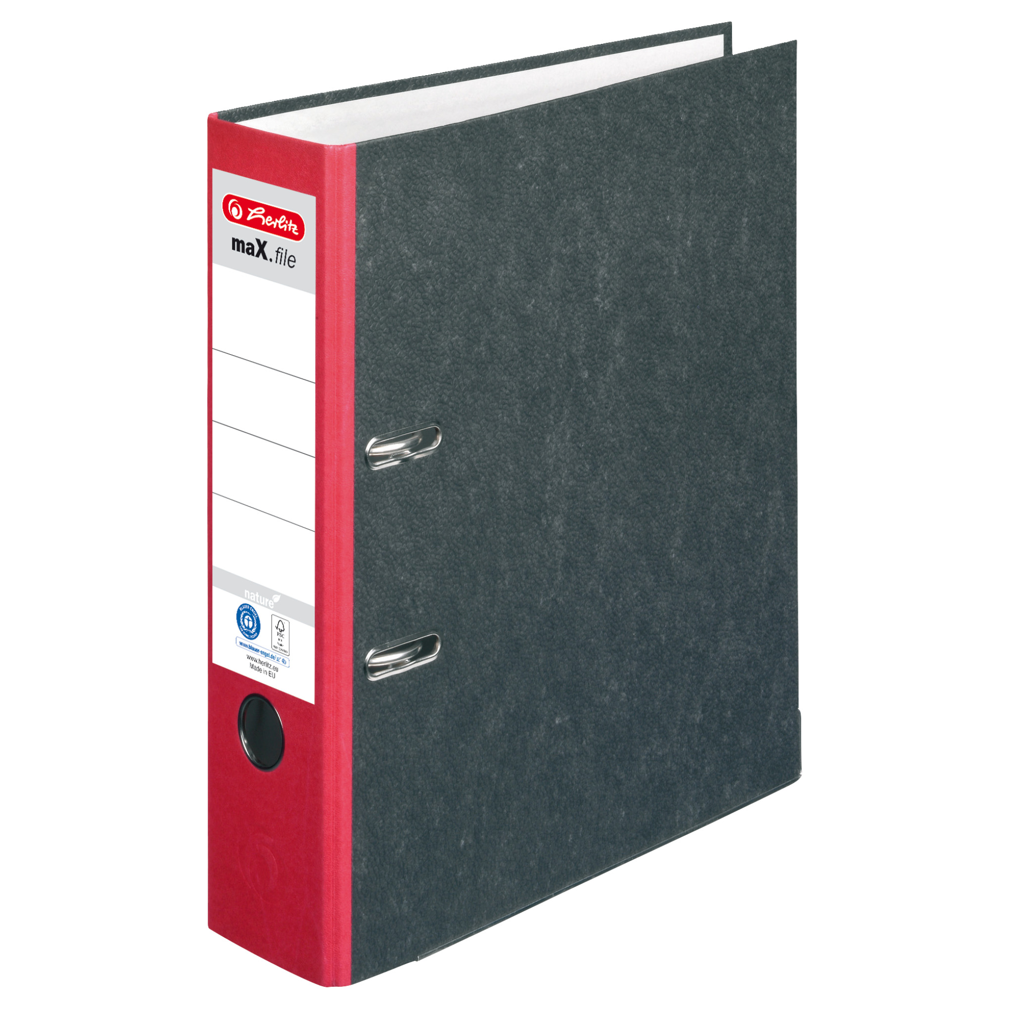 Herlitz Ordner maX.file nature A4, 8 cm, rot