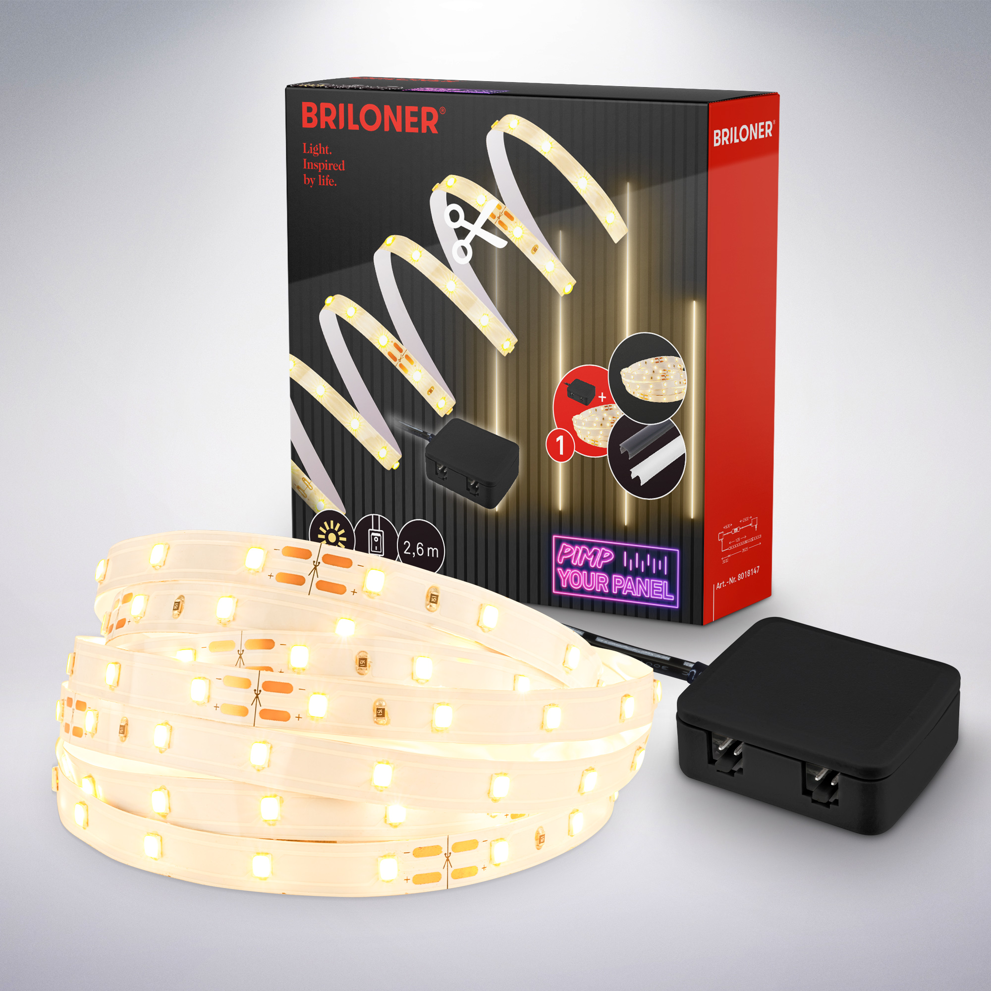 Briloner Pimp your Panel, LED Strip, 2,6 m Briloner Pimp your Panel, LED Strip, 2,6 m