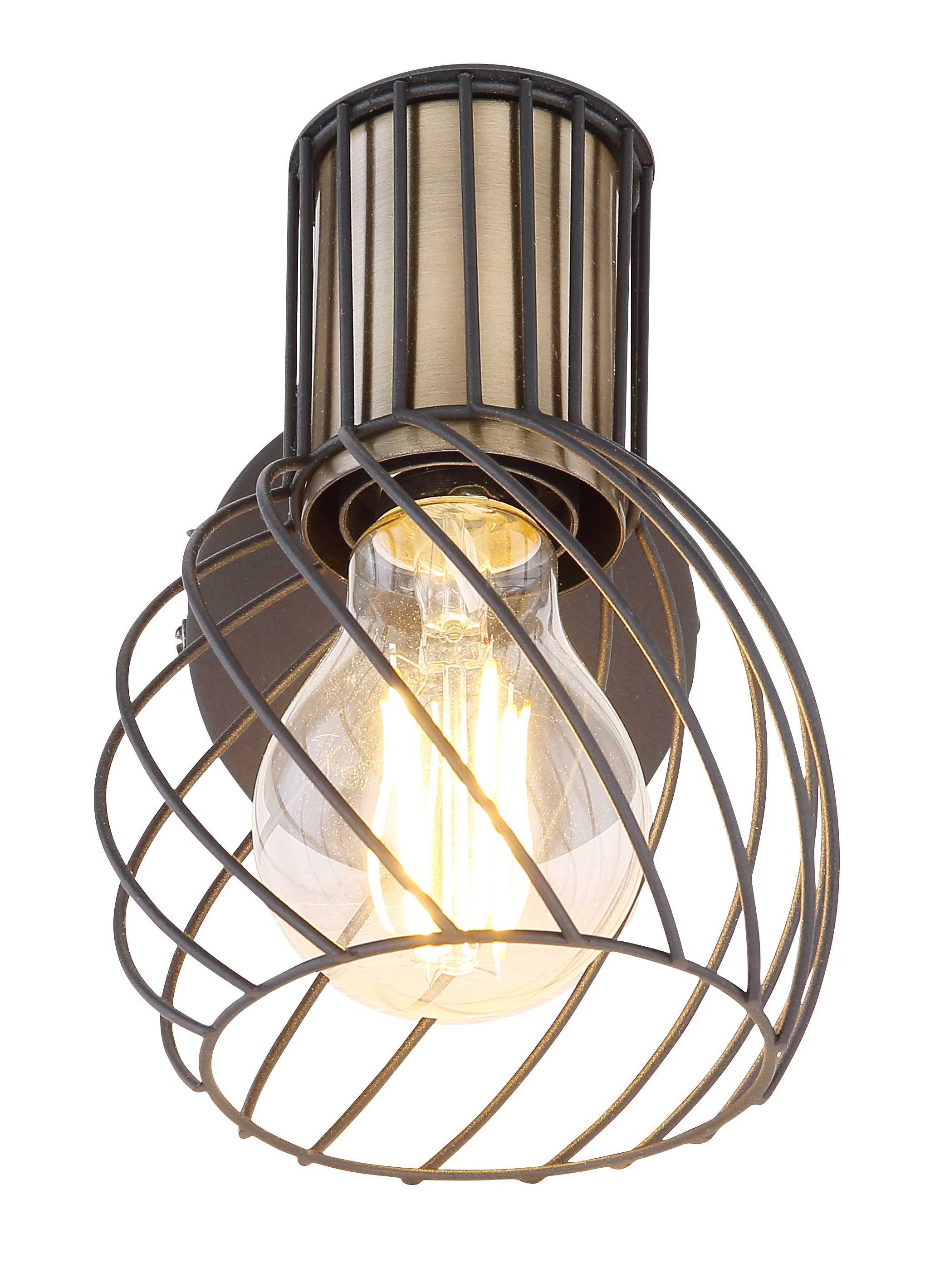 779557-4 Globo Spotlight Strahler aus Metallgitter schwarz