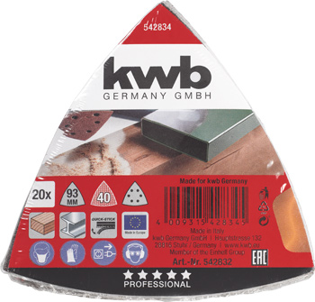 542834-300 Kwb Schleifdreiecke K40