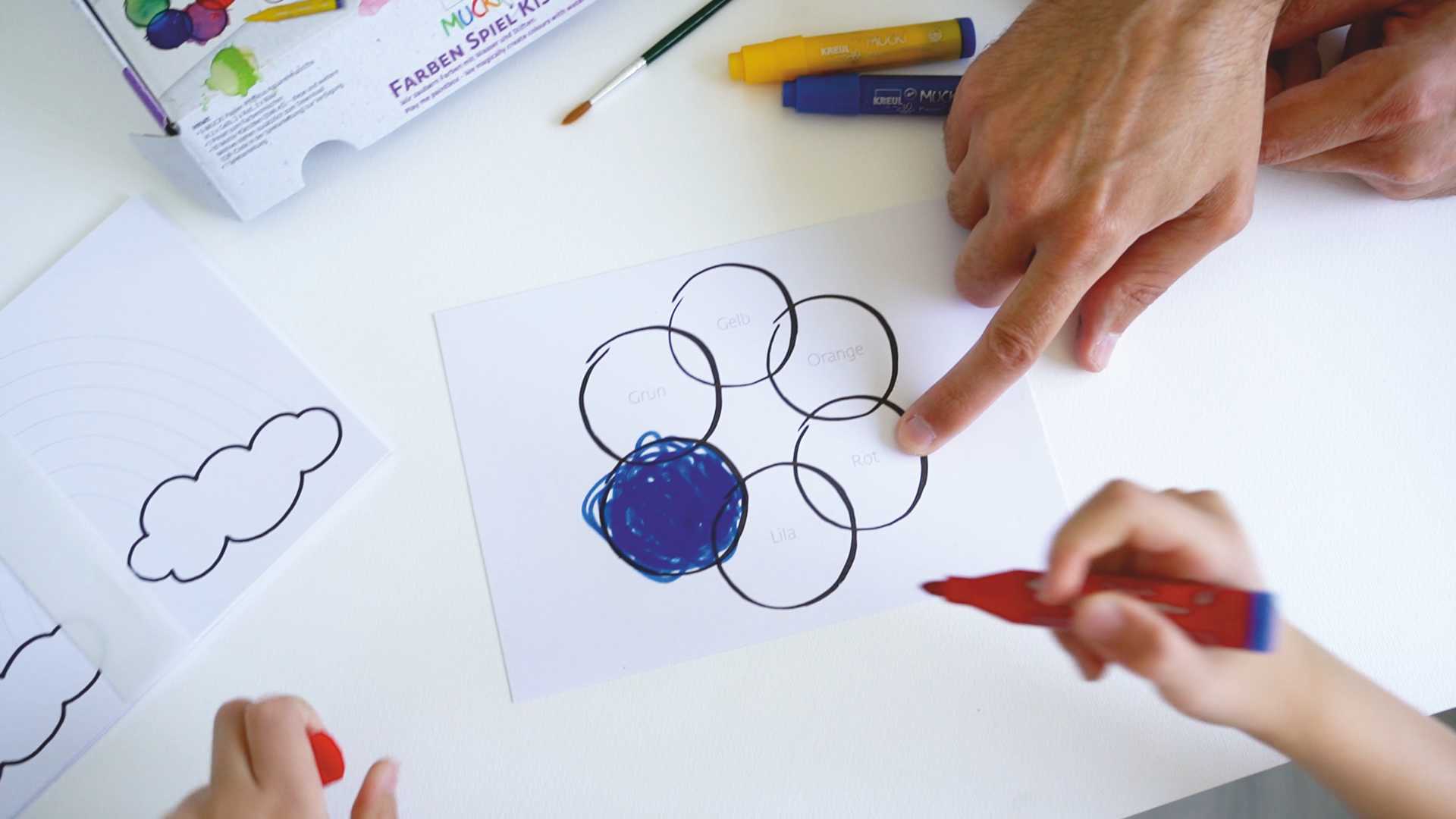 Kreul Aquarellmalstifte "Mucki", Farben Spiel Kiste Set Kreul Aquarellmalstifte "Mucki", Farben Spiel Kiste Set