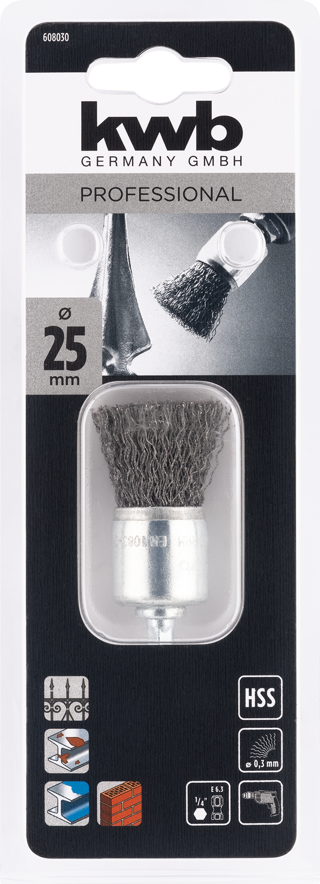 Kwb Pinselkopfbürste 25 mm, grob