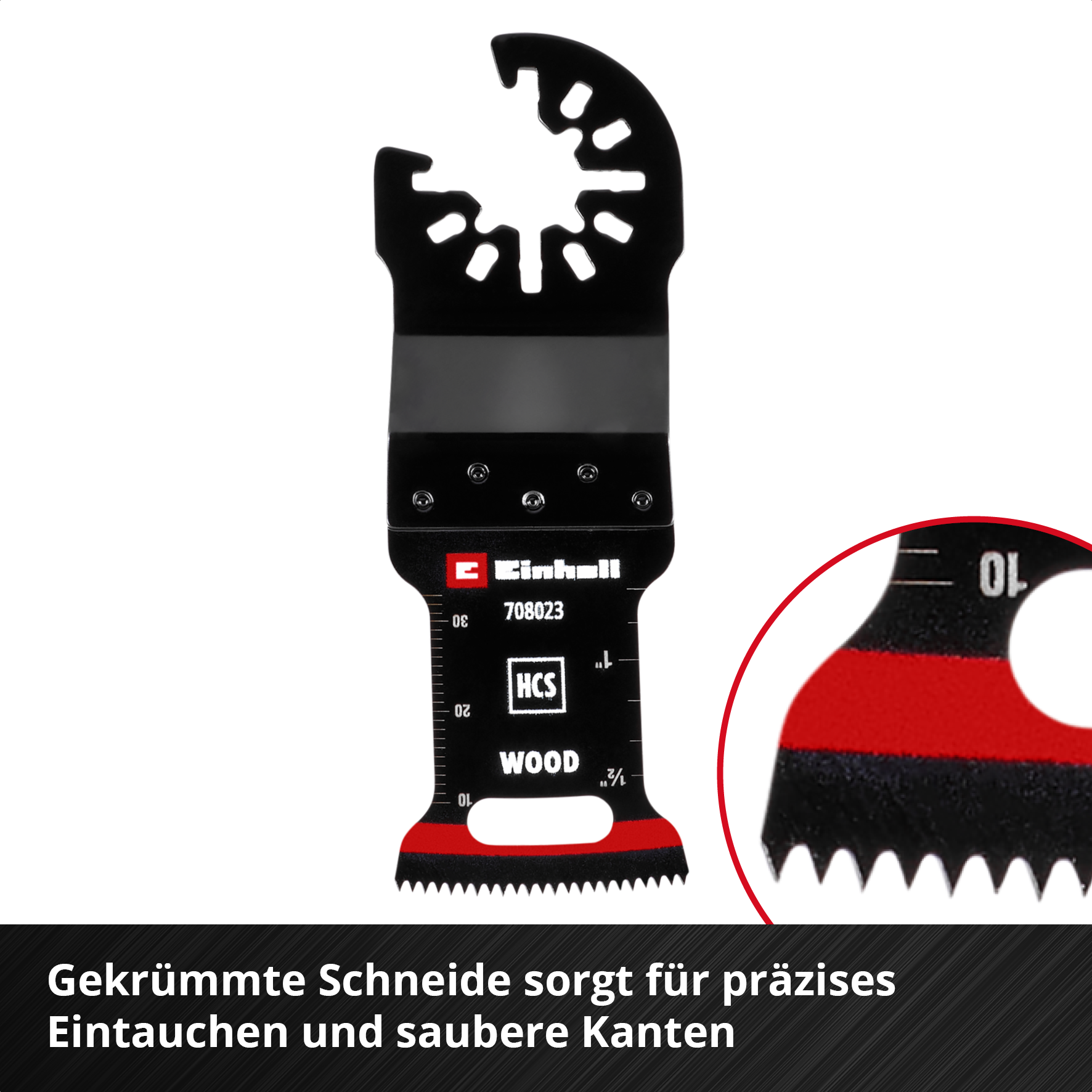 Einhell HCS-Tauchsägeblatt mit Universalaufnahme, curved, 32 x 40 mm