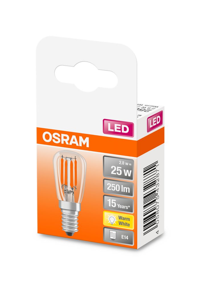 4058075432871_Packaging_image OSRAM LEUCHTMITTEL LED STAR T26 FIL 25 NON-DIM 2,8W/8