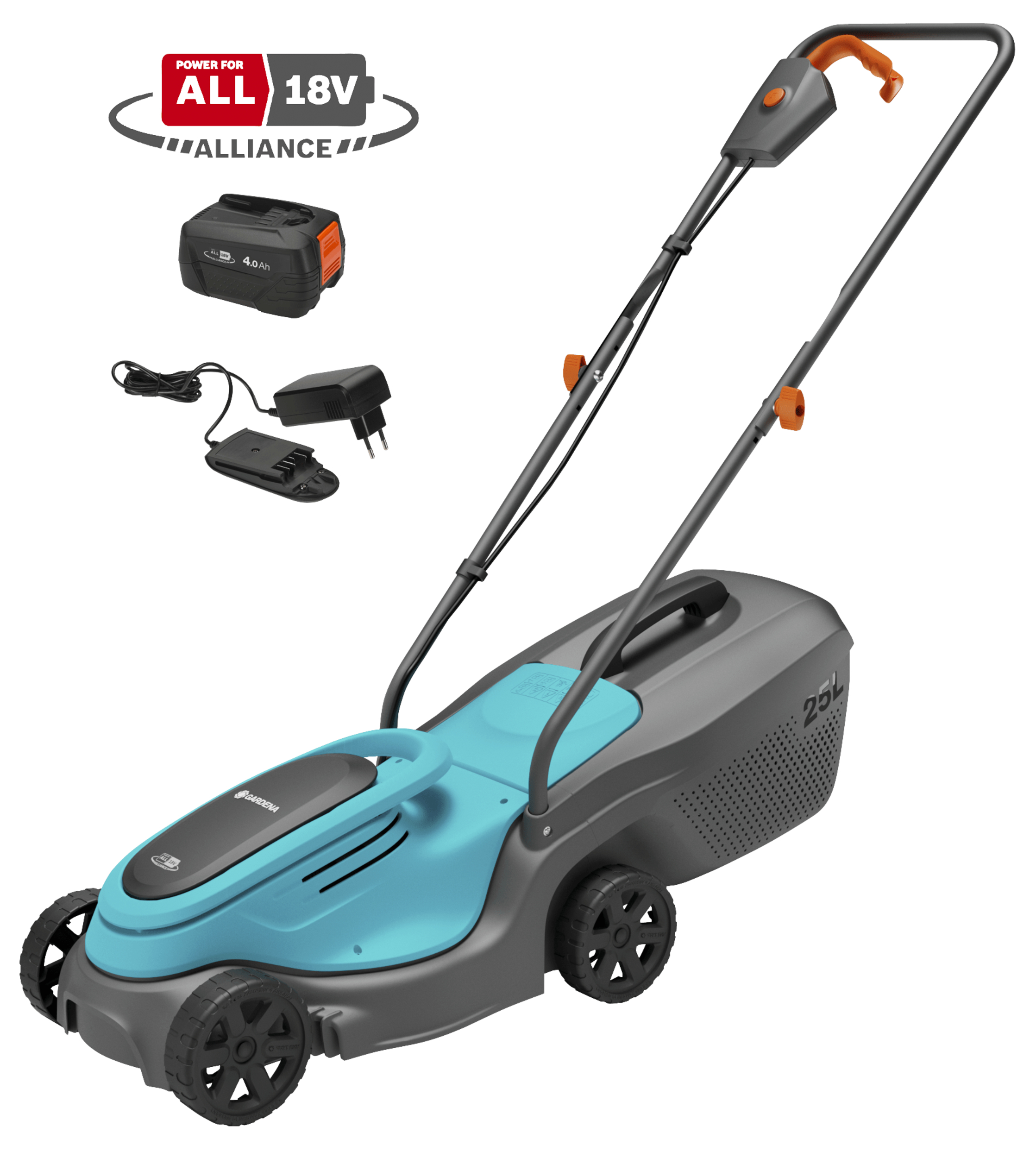 Gardena Akku-Rasenmäher PowerMax 30/18V P4A Ready-To-Use Set Gardena Akku-Rasenmäher PowerMax 30/18V P4A Ready-To-Use Set