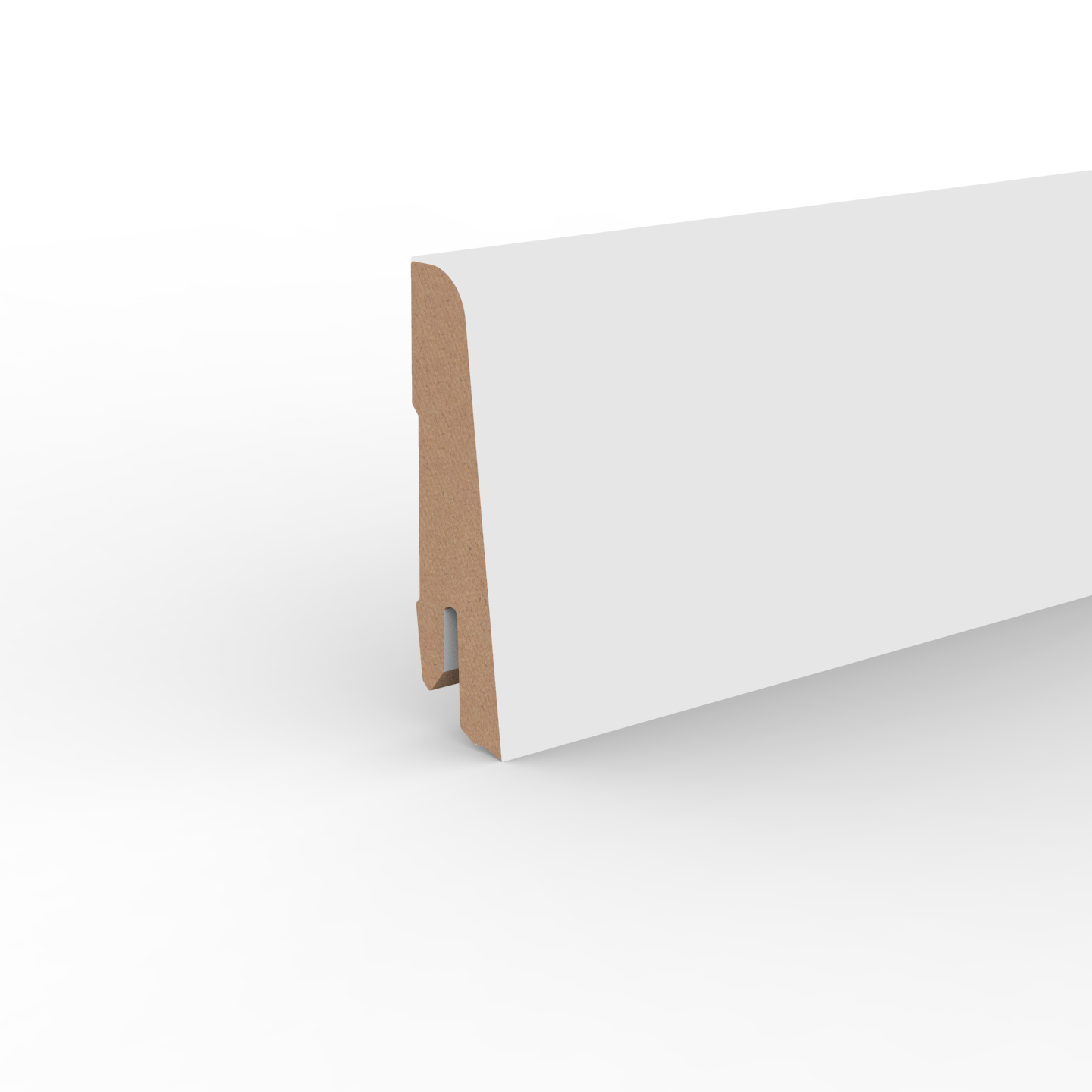 Döllken MDF-Sockelleiste Modern 60, weiß