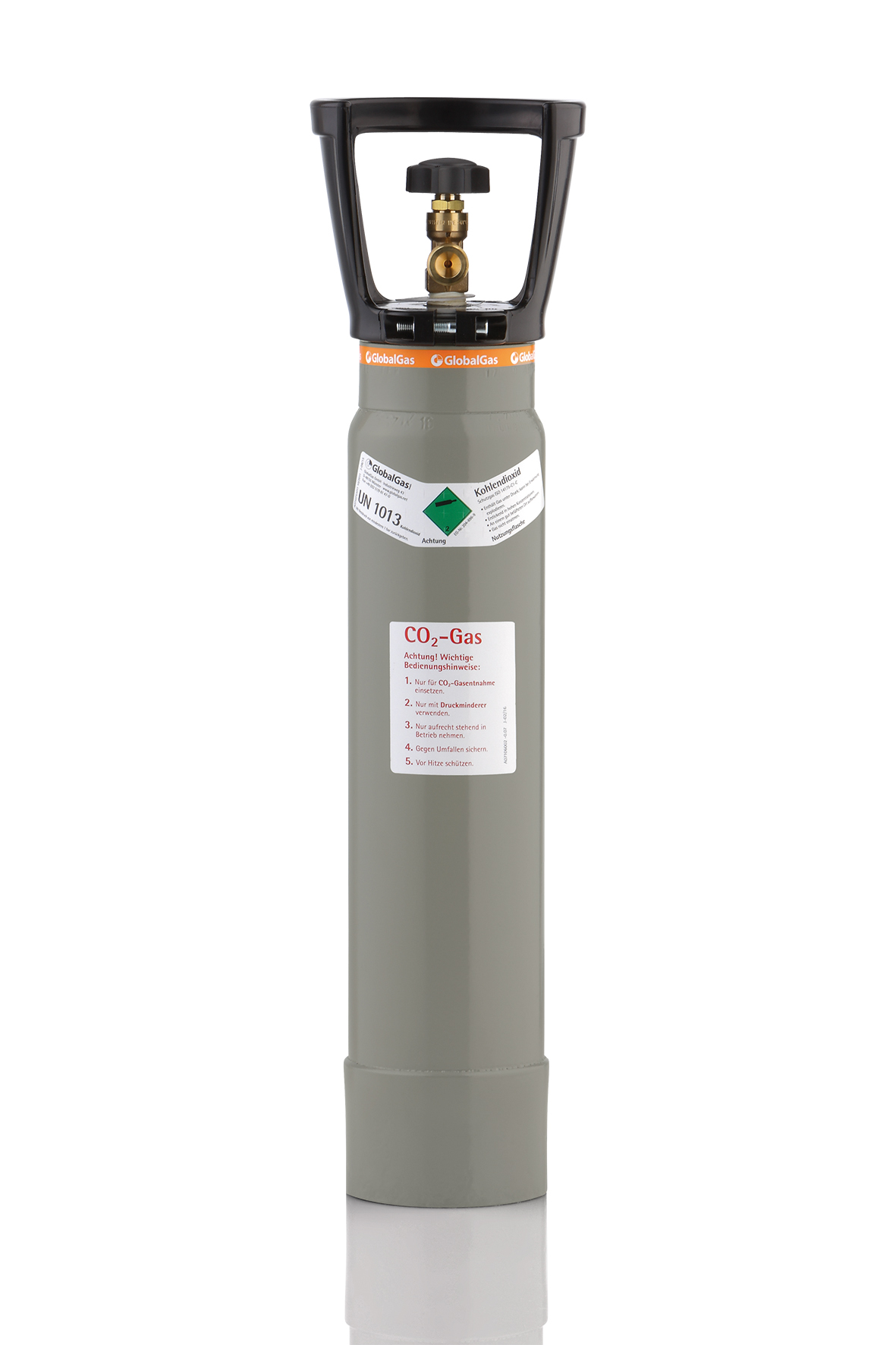 Globalgas Kohlendioxid DIN T03 - Nutzungsflasche, 2 Kg, leer Globalgas Kohlendioxid DIN T03 - Nutzungsflasche, 2 Kg, leer