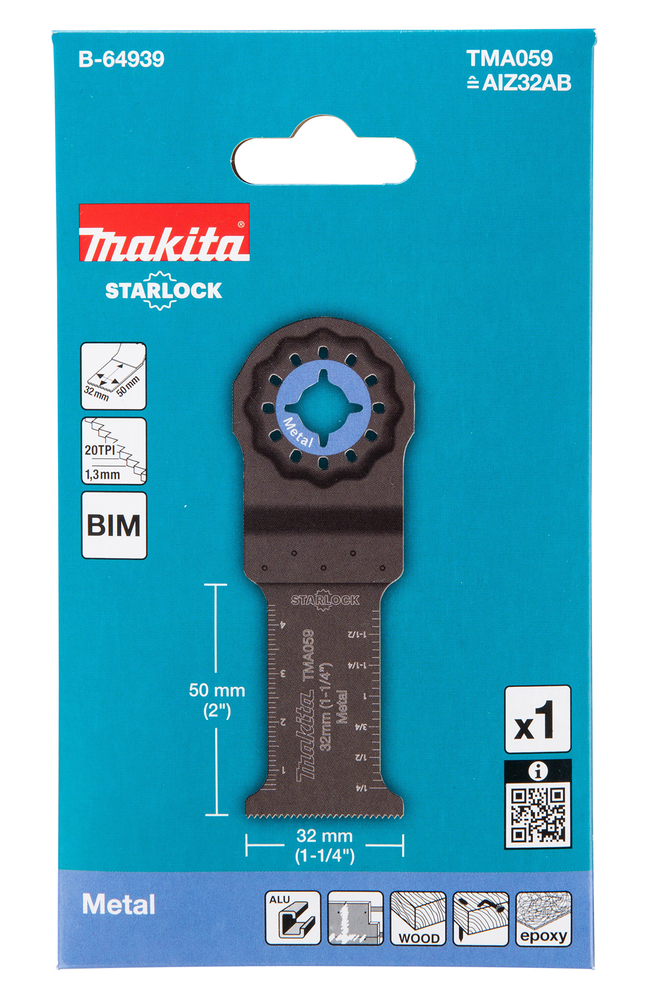 Makita Tauchsägeblatt TMA059, 32 x 50 mm Makita Tauchsägeblatt TMA059, 32 x 50 mm