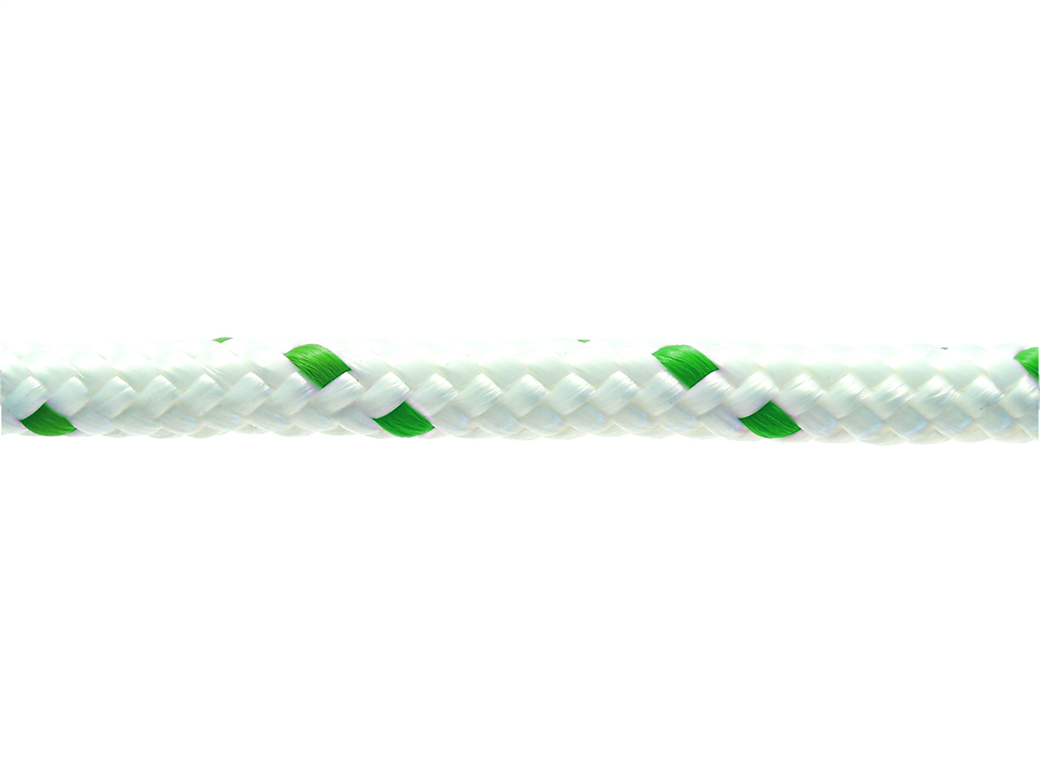 Pösamo Yachtschot PE-Seil, weiß-grün