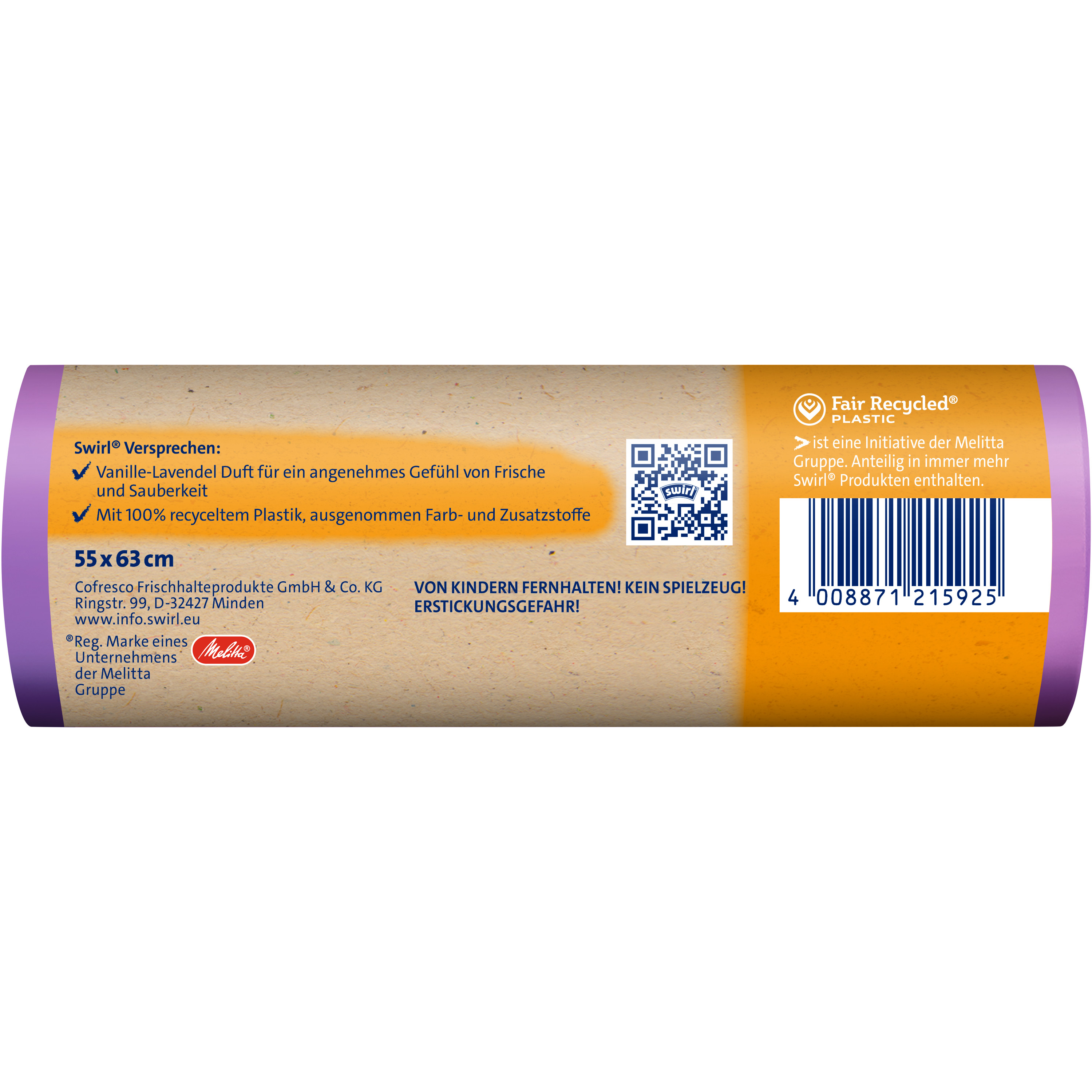 Swirl® Duft-Müllbeutel Vanille-Lavendel, 35 l Swirl® Duft-Müllbeutel Vanille-Lavendel, 35 l