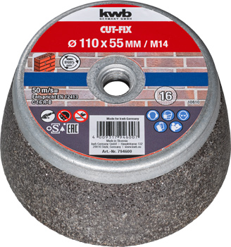 794600-100 Kwb Schleiftopf Stein, 110 x 55 mm