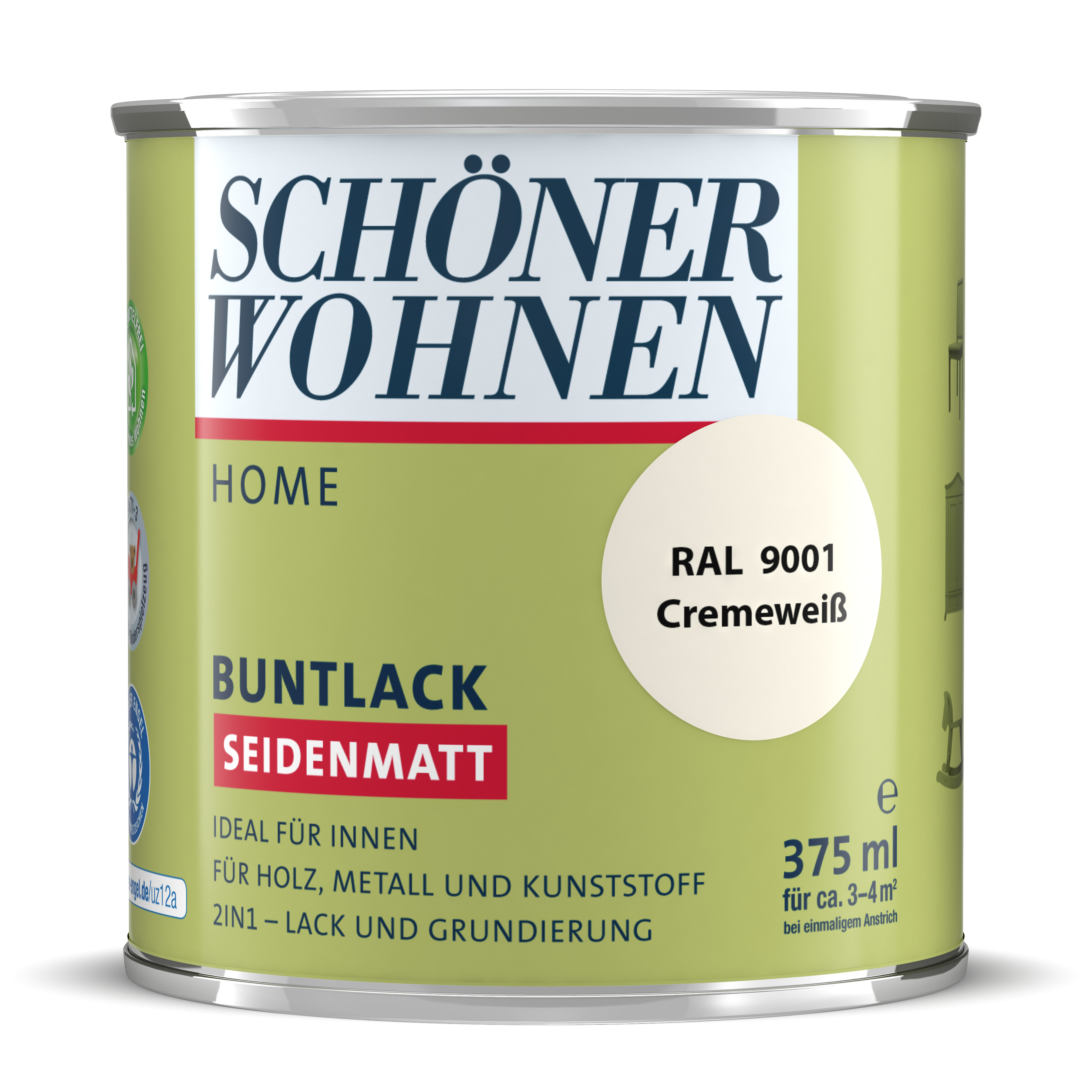 Schöner Wohnen Home Buntlack, seidenmatt, cremeweiß