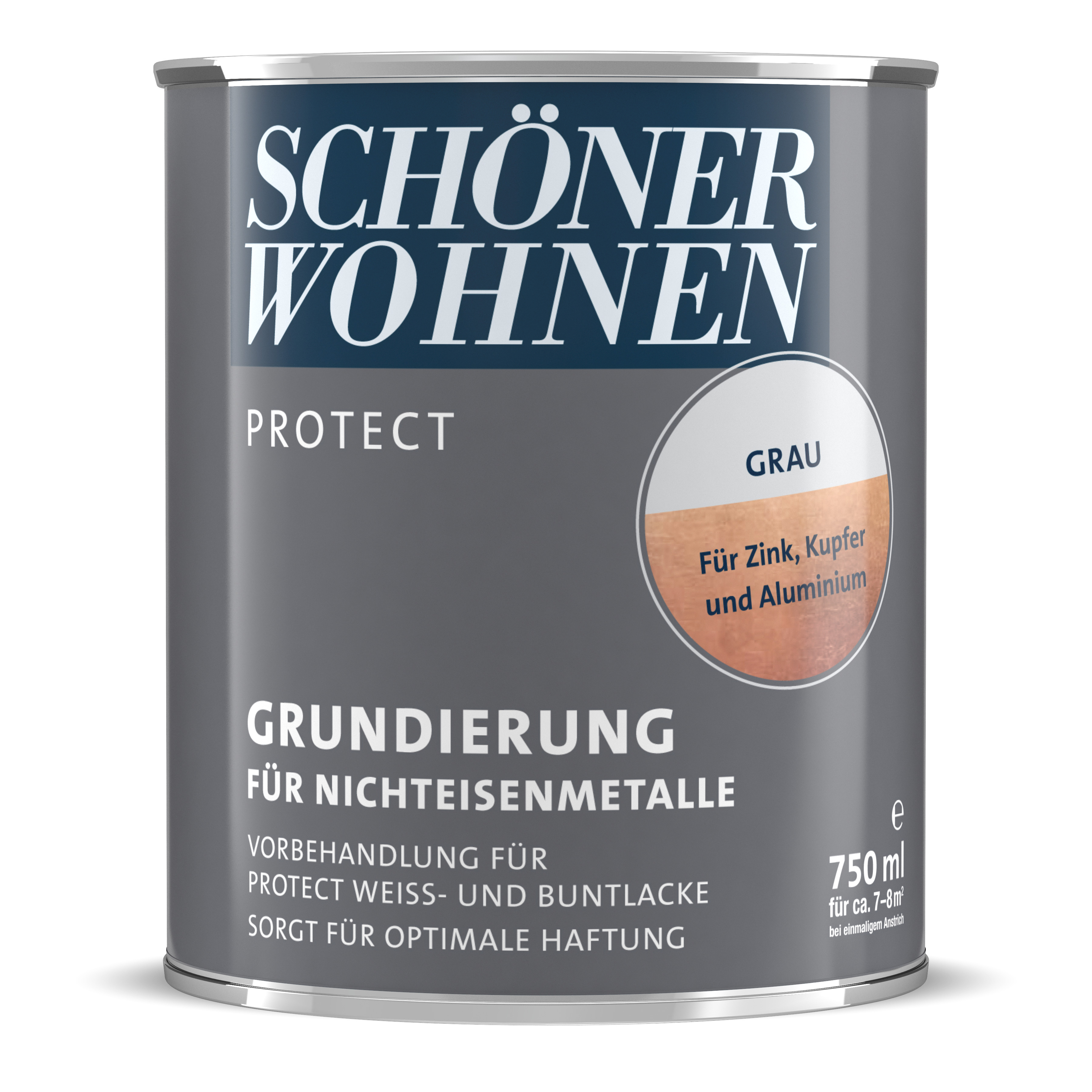 Schöner Wohnen Protect Grundierung Nichteisenmetalle, grau
