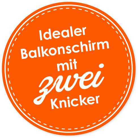 Balkonschirm Salerno Mezzo 150X150 Grün