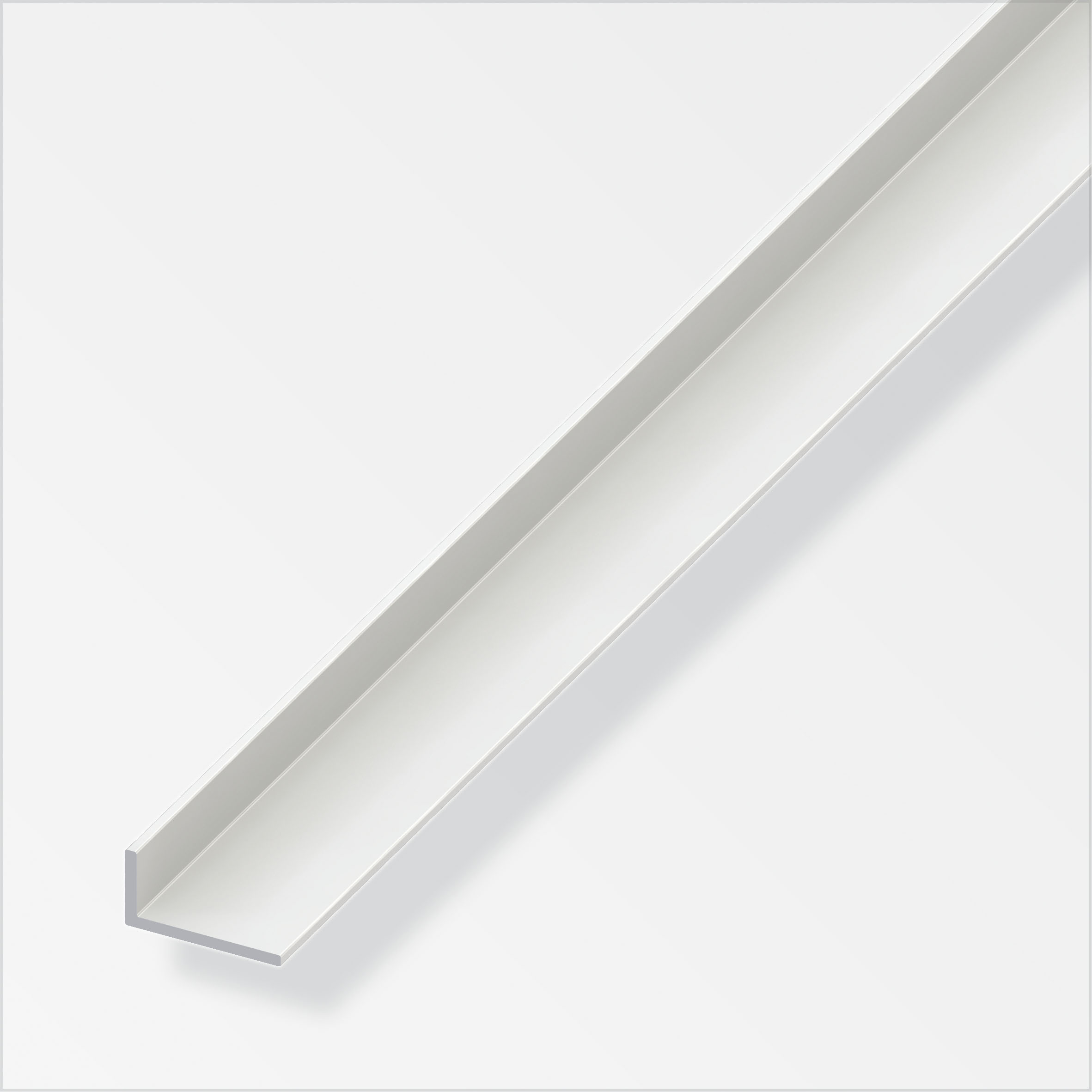 Alfer Winkel, ungleichschenklig, 20 x 10 x 1,5 mm, weiß