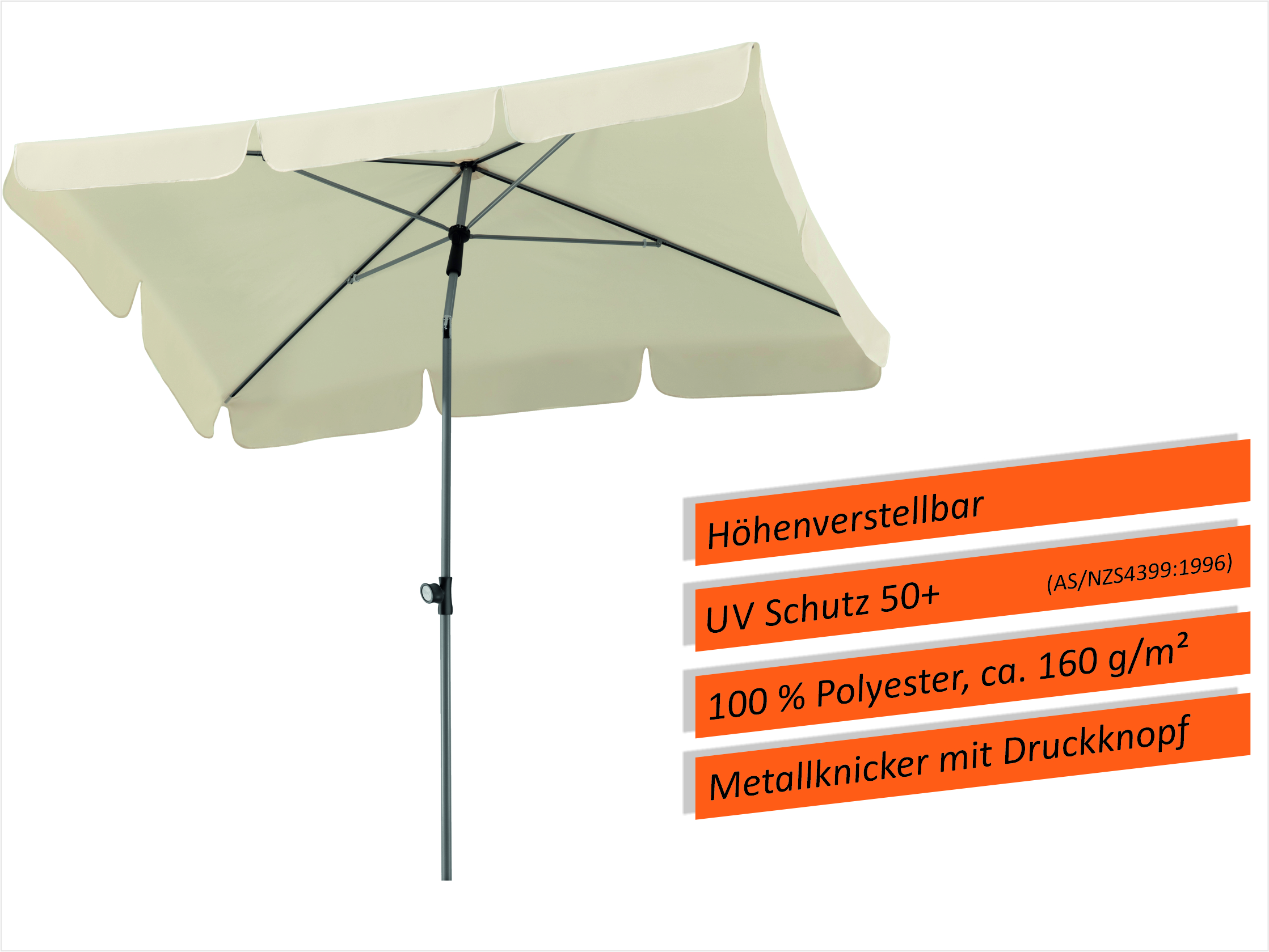 592378_2 Schneider Schirm Locarno 180X120/8 Natur