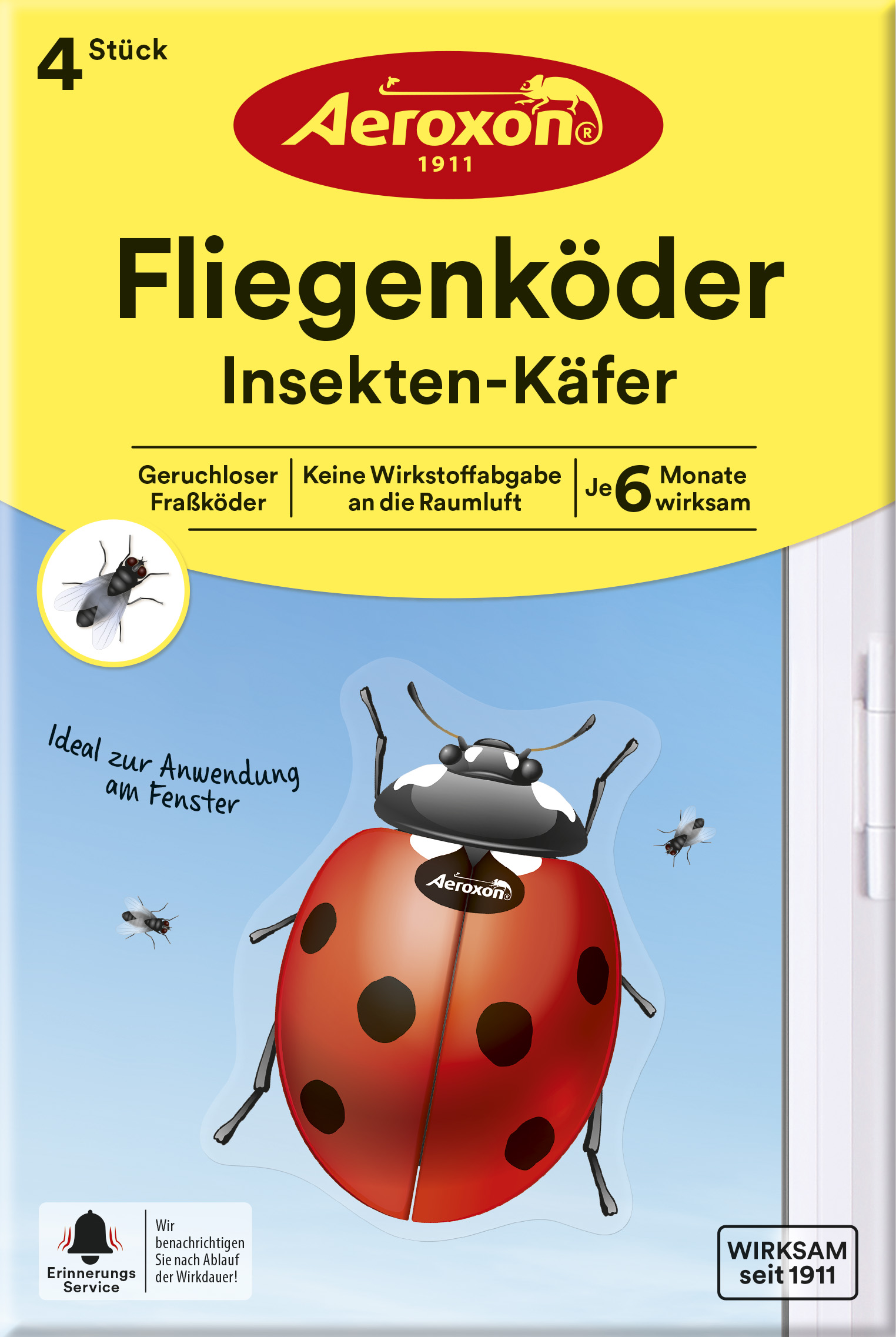 Aeroxon Fliegenköder Insekten-Käfer, 4 Stück