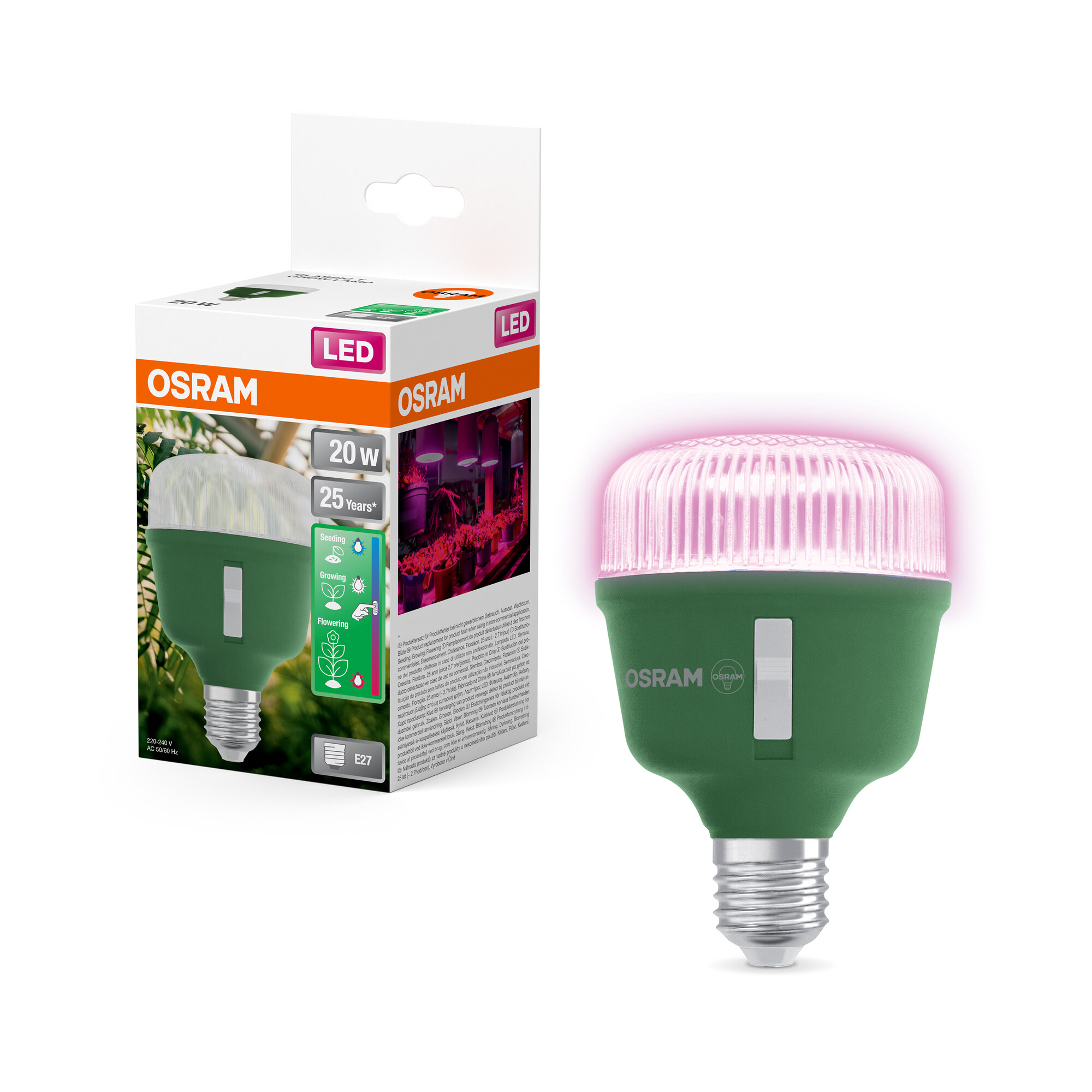 Osram LED Leuchtmittel Star Grow, klar, E27