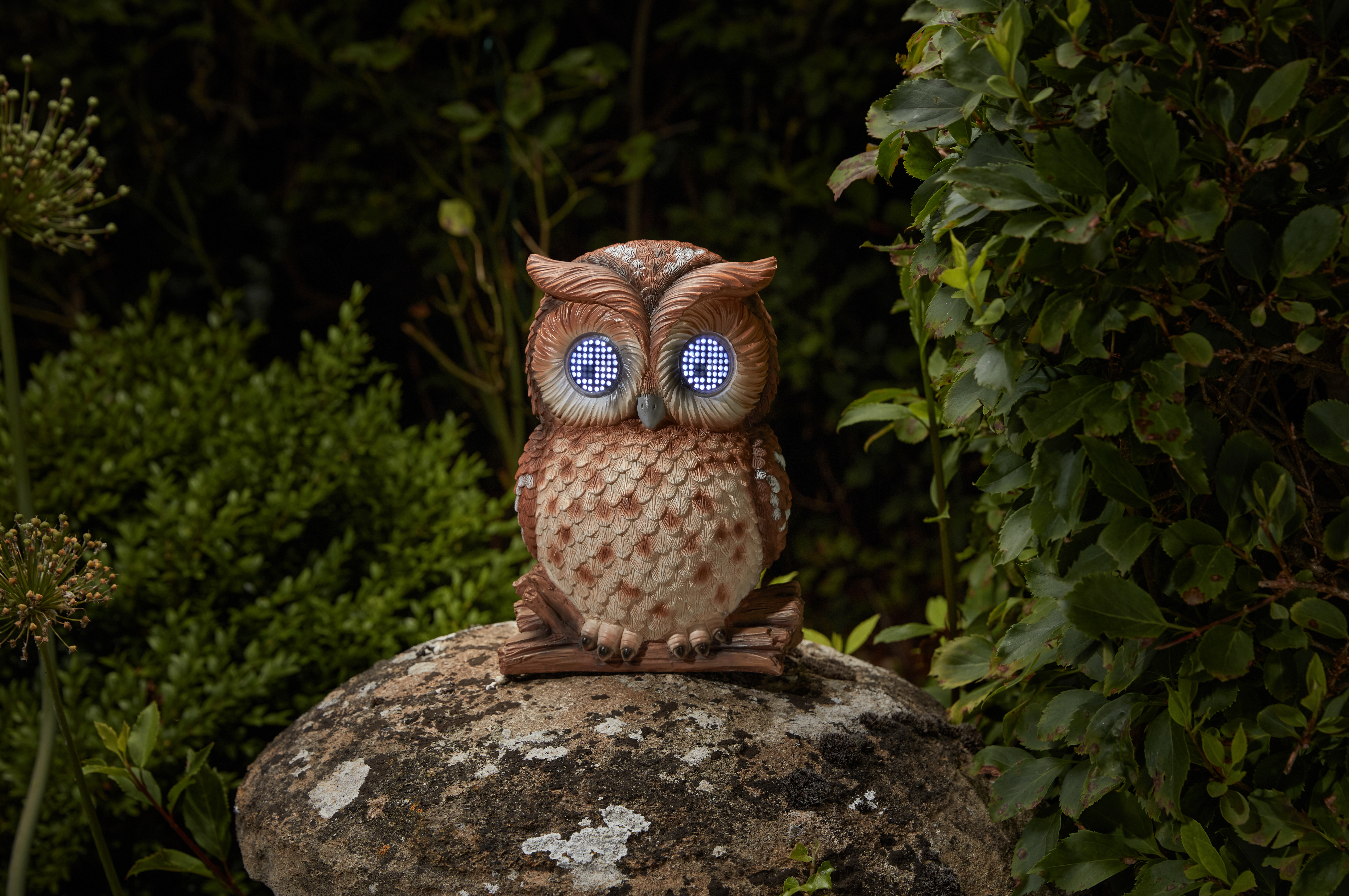 Smart Solar Eule, blinkende Augen Smart Solar Eule, blinkende Augen