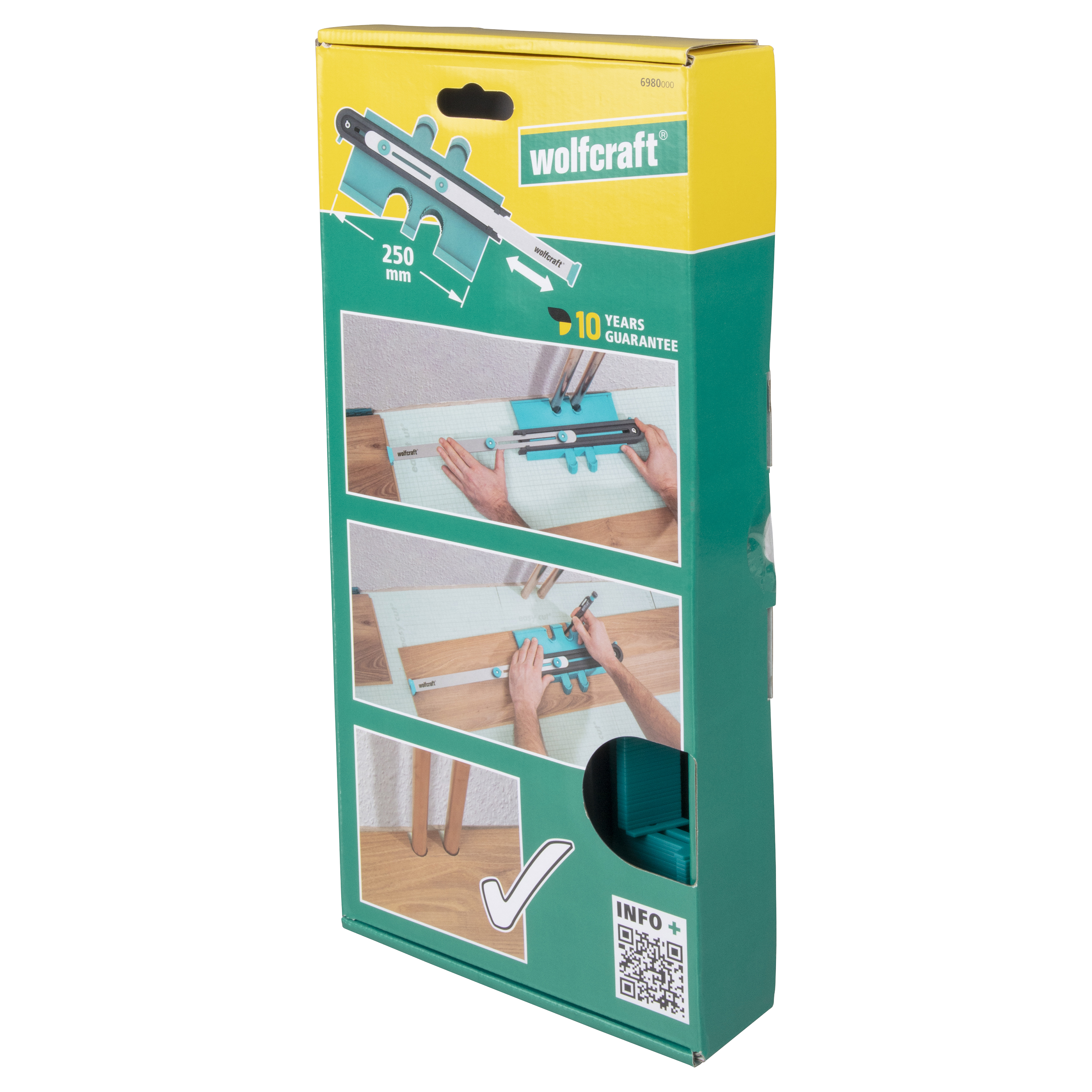 wolfcraft Konturenlehre PRO, 250 mm