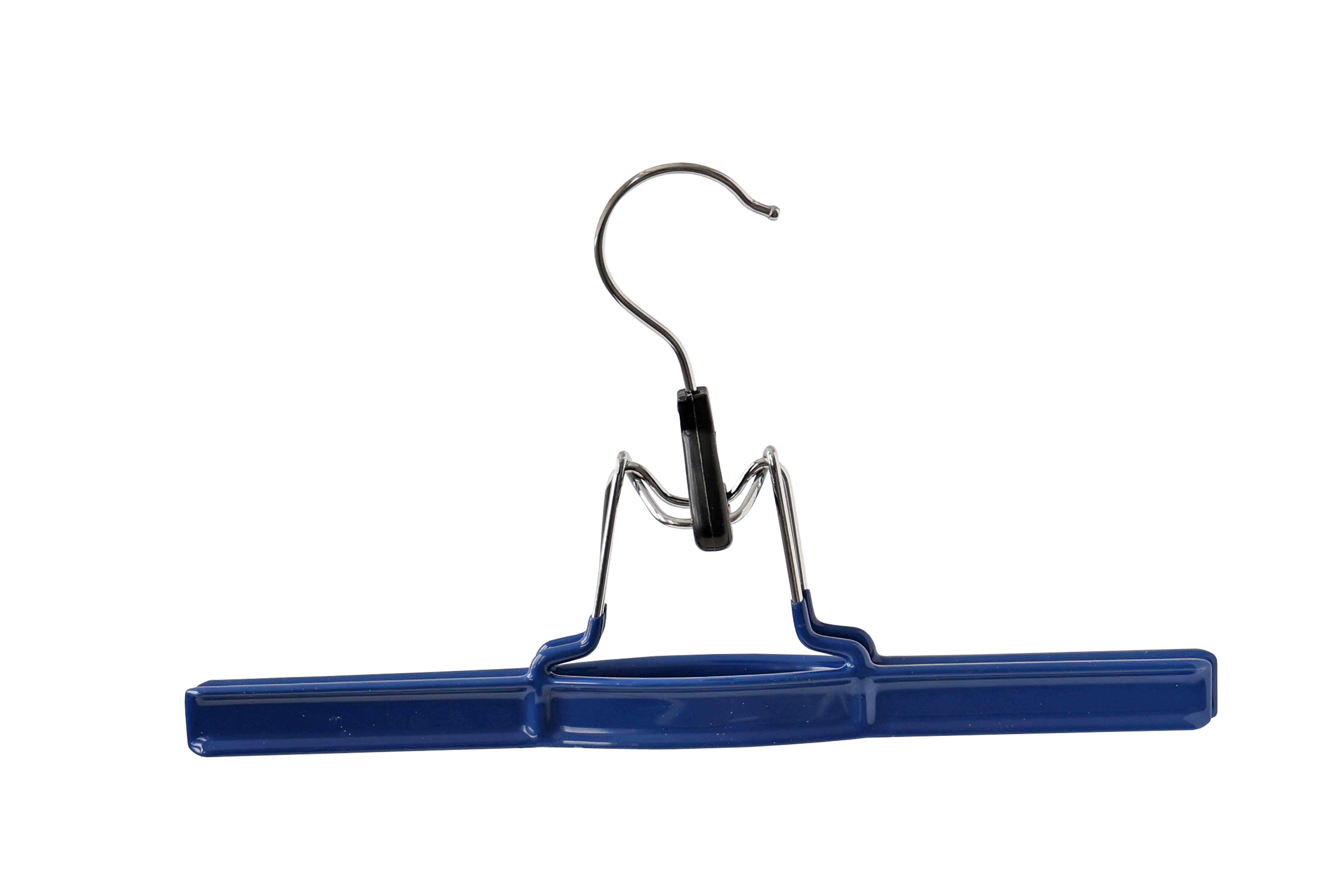 Bürstenmann Hosenklemmbügel, Metall Beschichtung, Blau (B 27,5 cm)